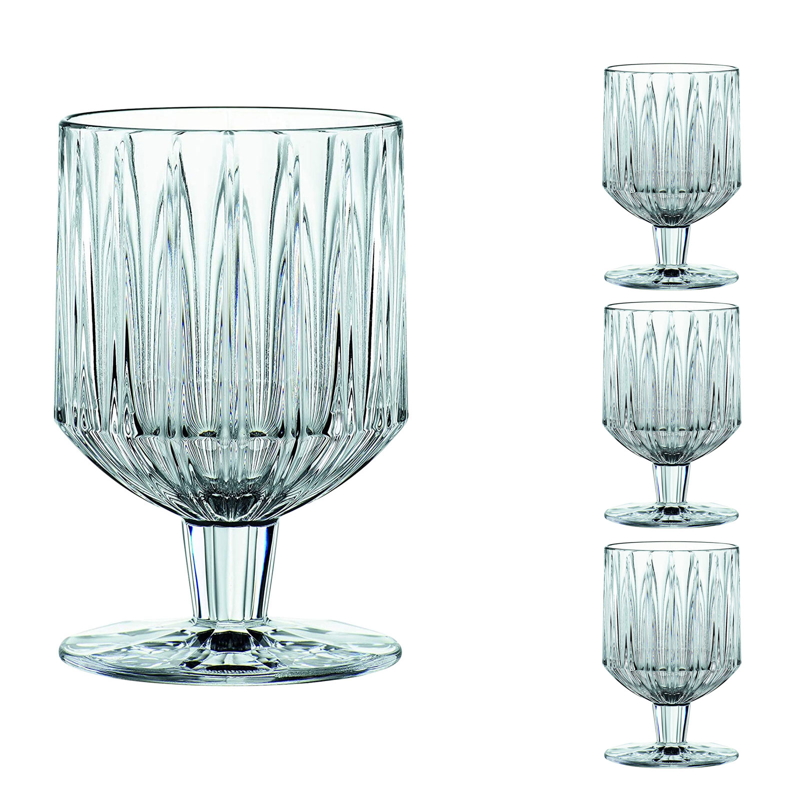 Nachtmann, 4-teiliges Kelchgläser-Set, Kristallglas, 260 ml, Jules, 101978