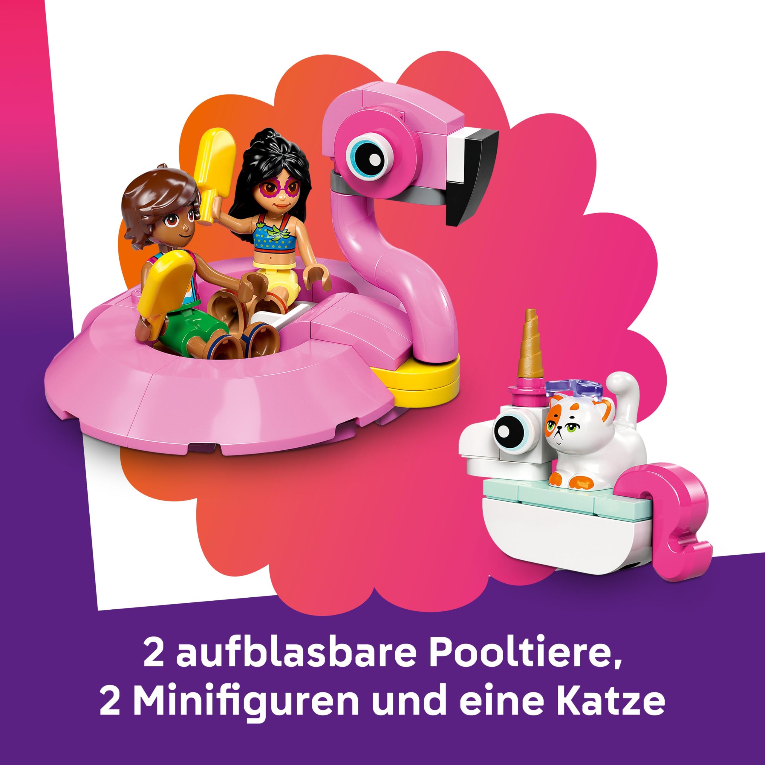 LEGO Friends Poolparty mit Einhorn und Flamingo 42658