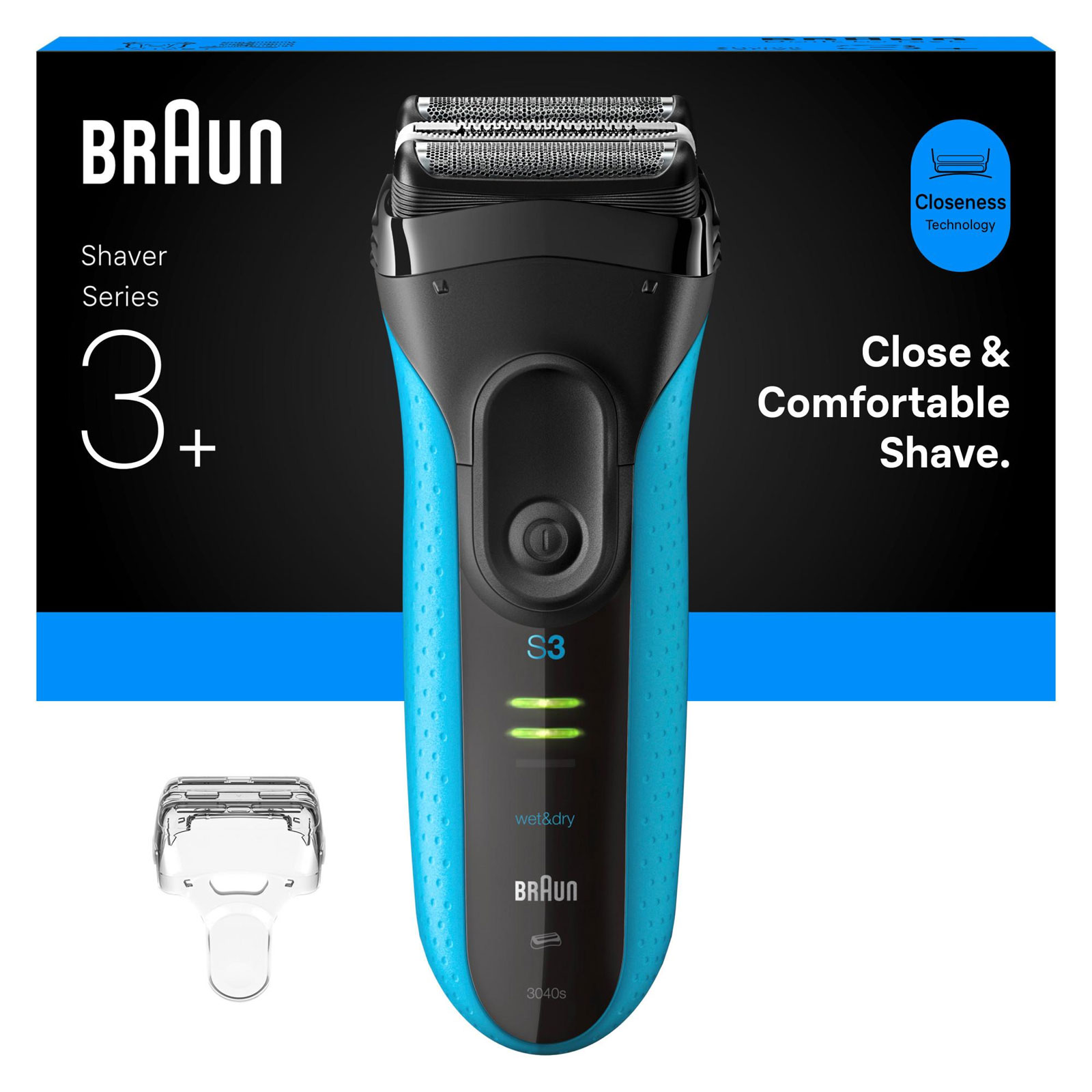 BRAUN Series 3+ Elektrorasierer 3040s Herrenrasierer