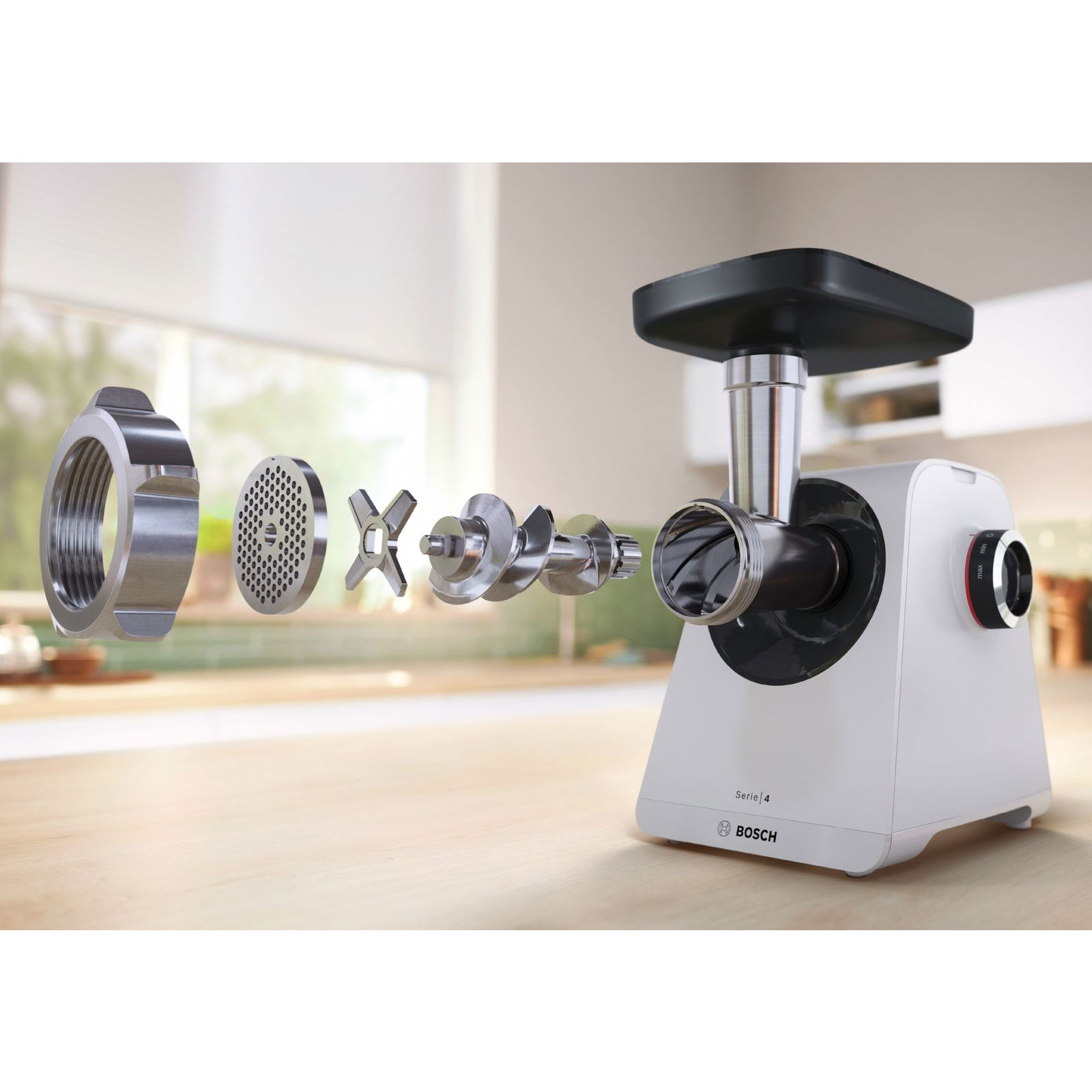 Bosch MFWS420W Fleischwolf Multi Power Serie 4 weiß Bosch MFWS420W Fleischwolf Multi Power Serie 4 weiß