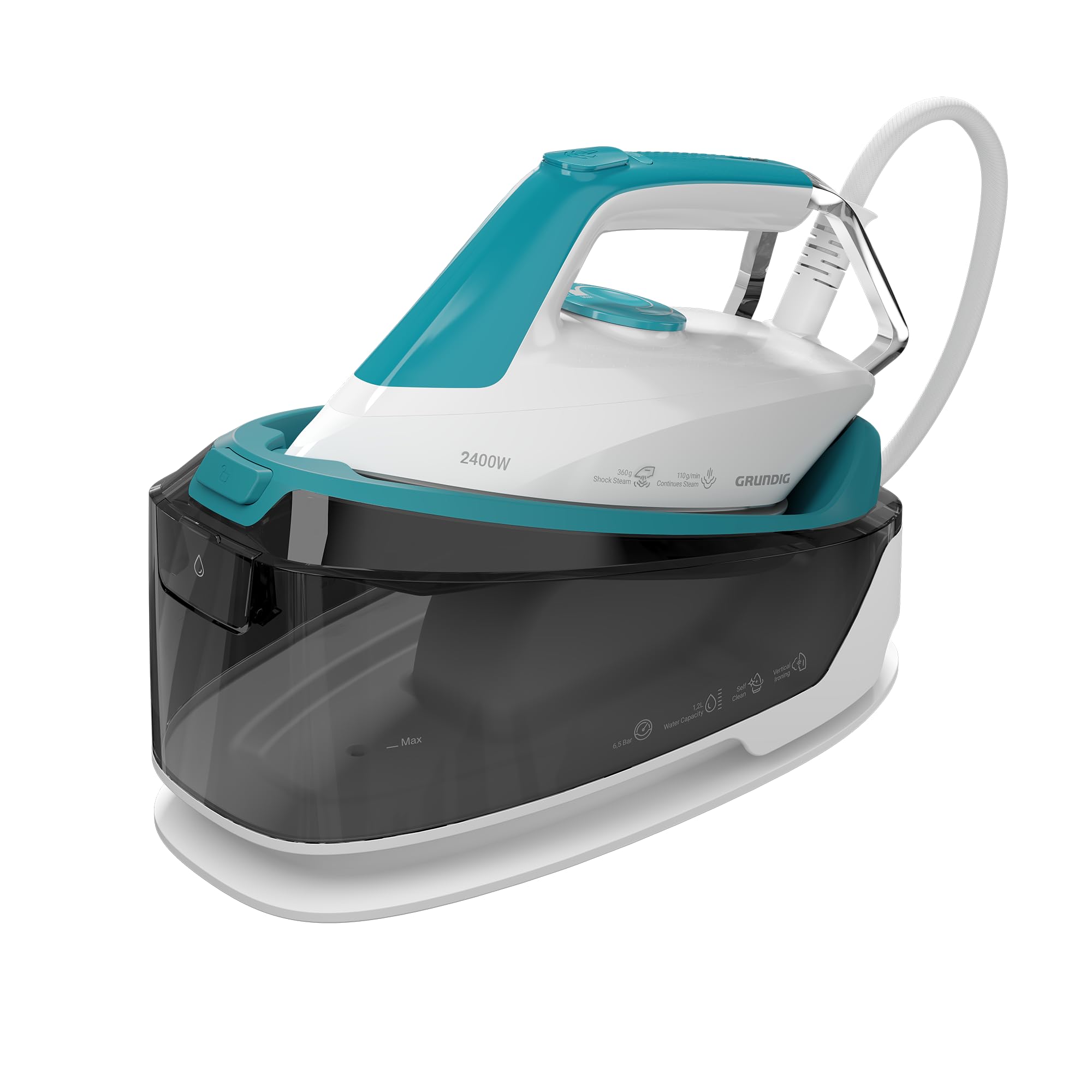 GRUNDIG SIS 6550 Dampfbügelstation, 2400 W, 6,5 bar