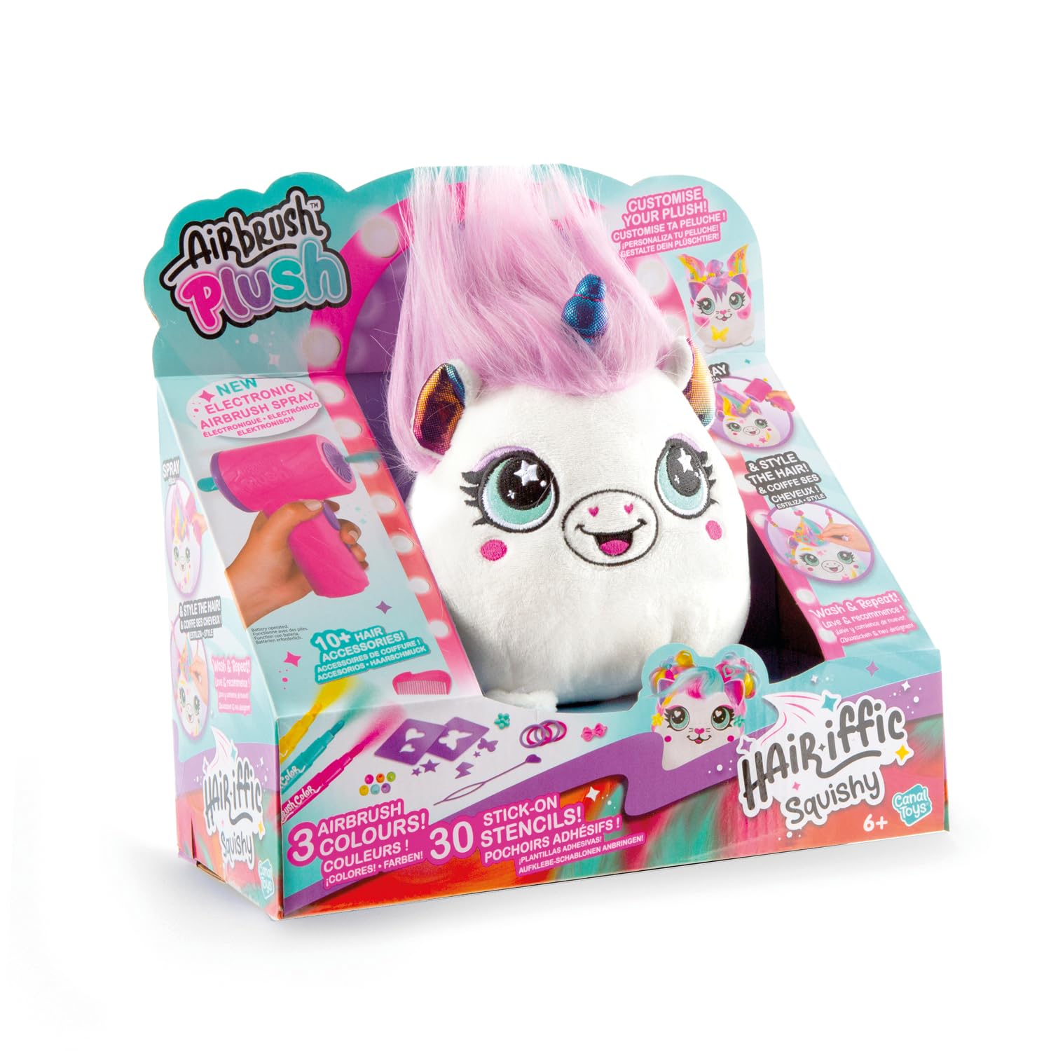 Canal Toys - Airbrush Plush - Hair'iffic Kuscheltier zum Stylen & Dekorieren