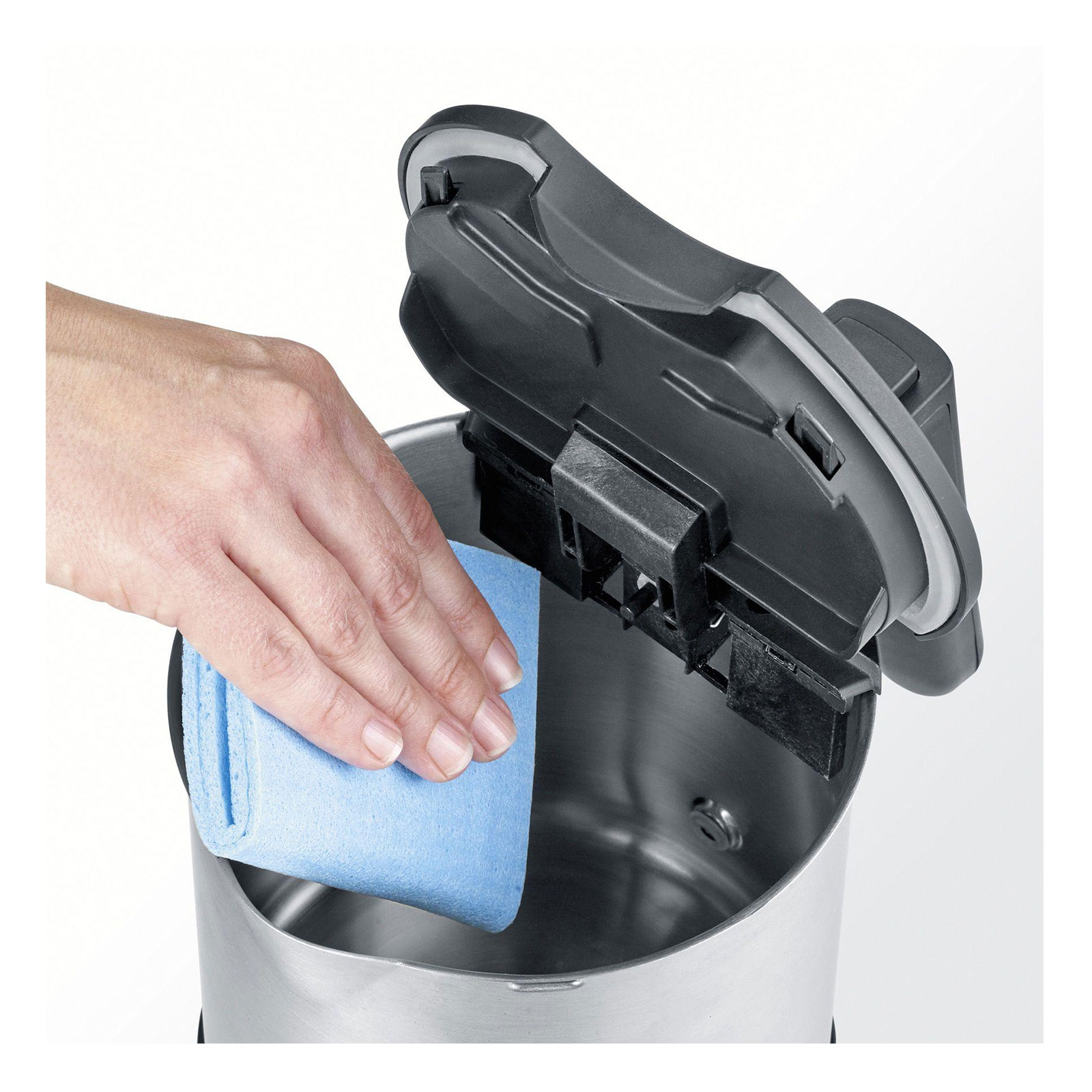 Severin WK 3409 Wasserkocher Edelstahl gebürstet / schwarz