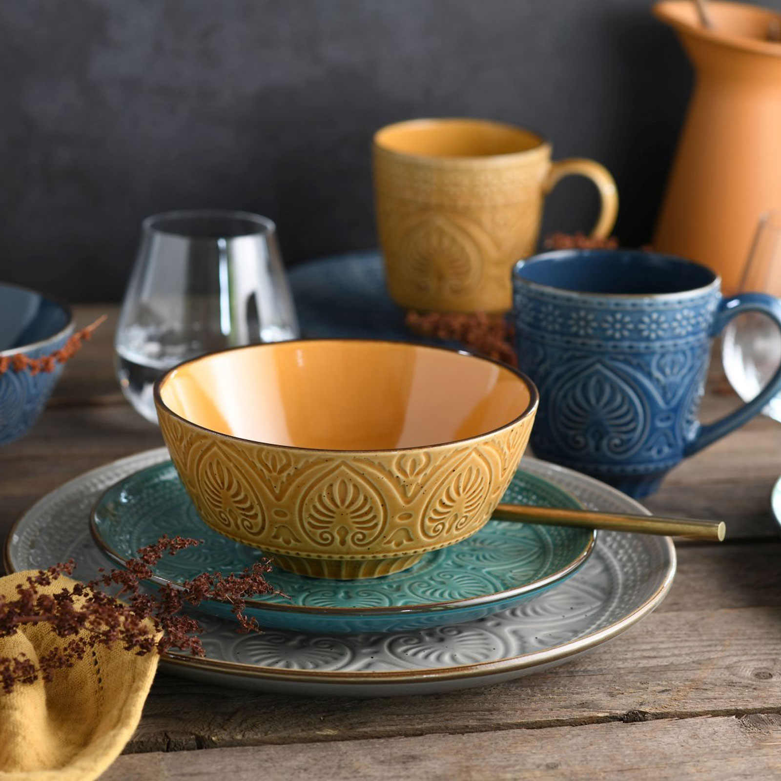 CreaTable, 22561, Serie Samarkand, Geschirrset, Kombiservice 16 teilig
