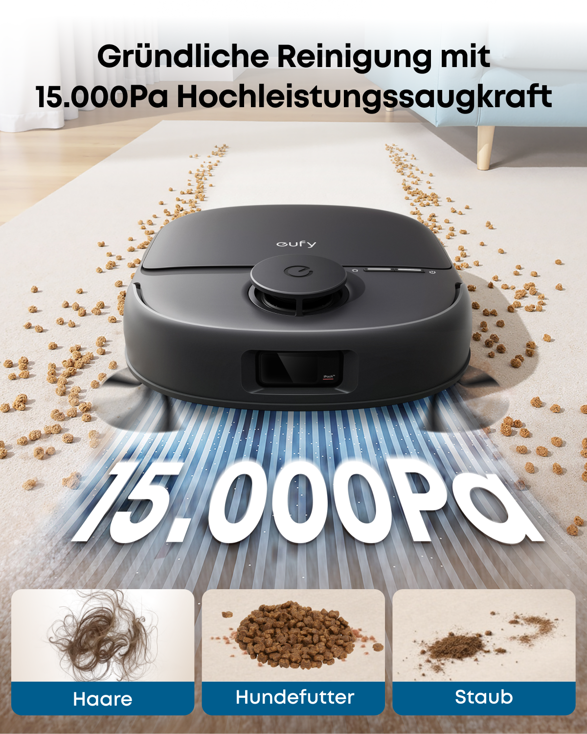 eufy Robot Vacuum Omni C28 Saugroboter mit Wischfunktion