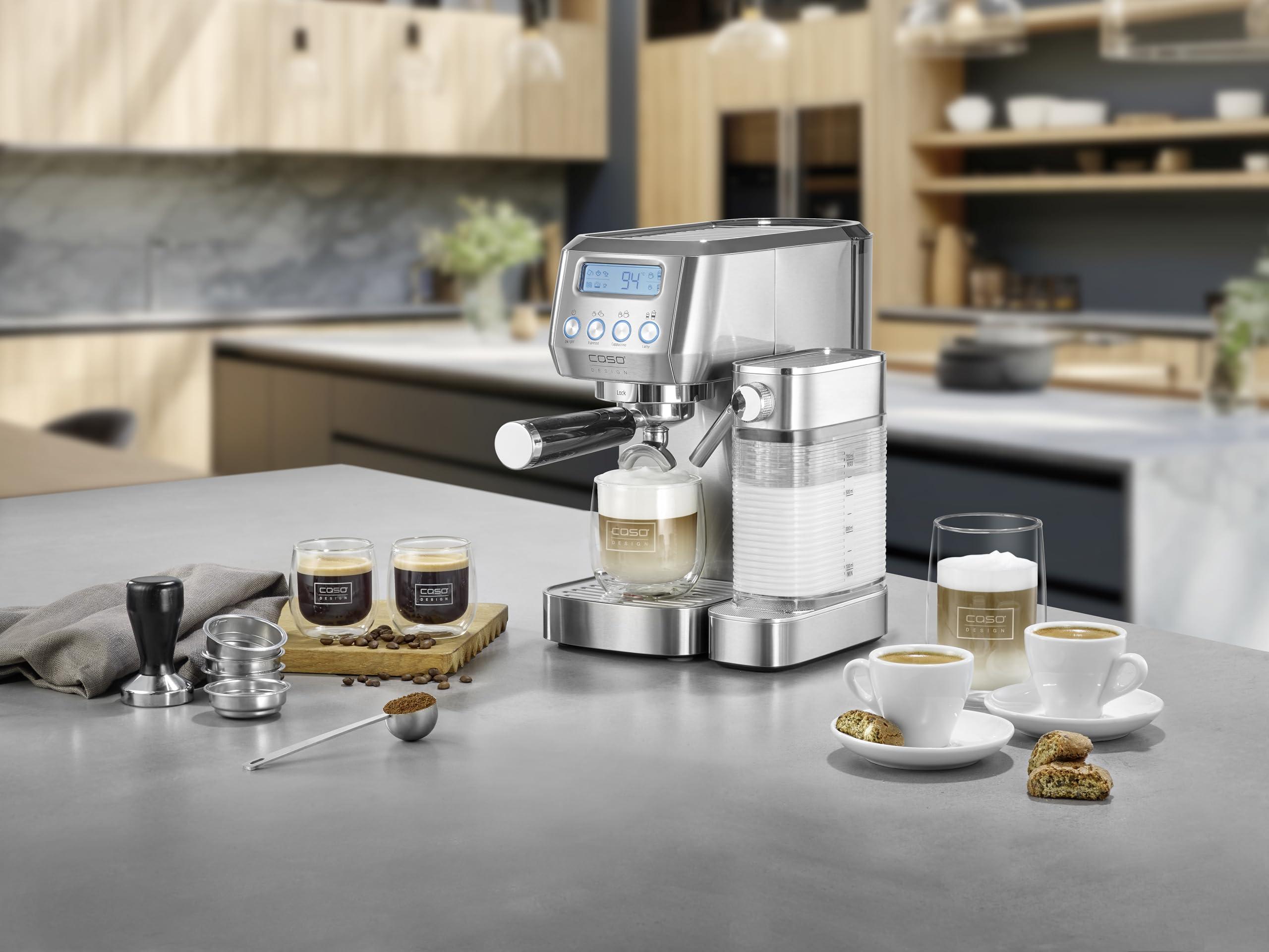 Caso 1821 Espresso Gourmet Siebträger-Espressomaschine