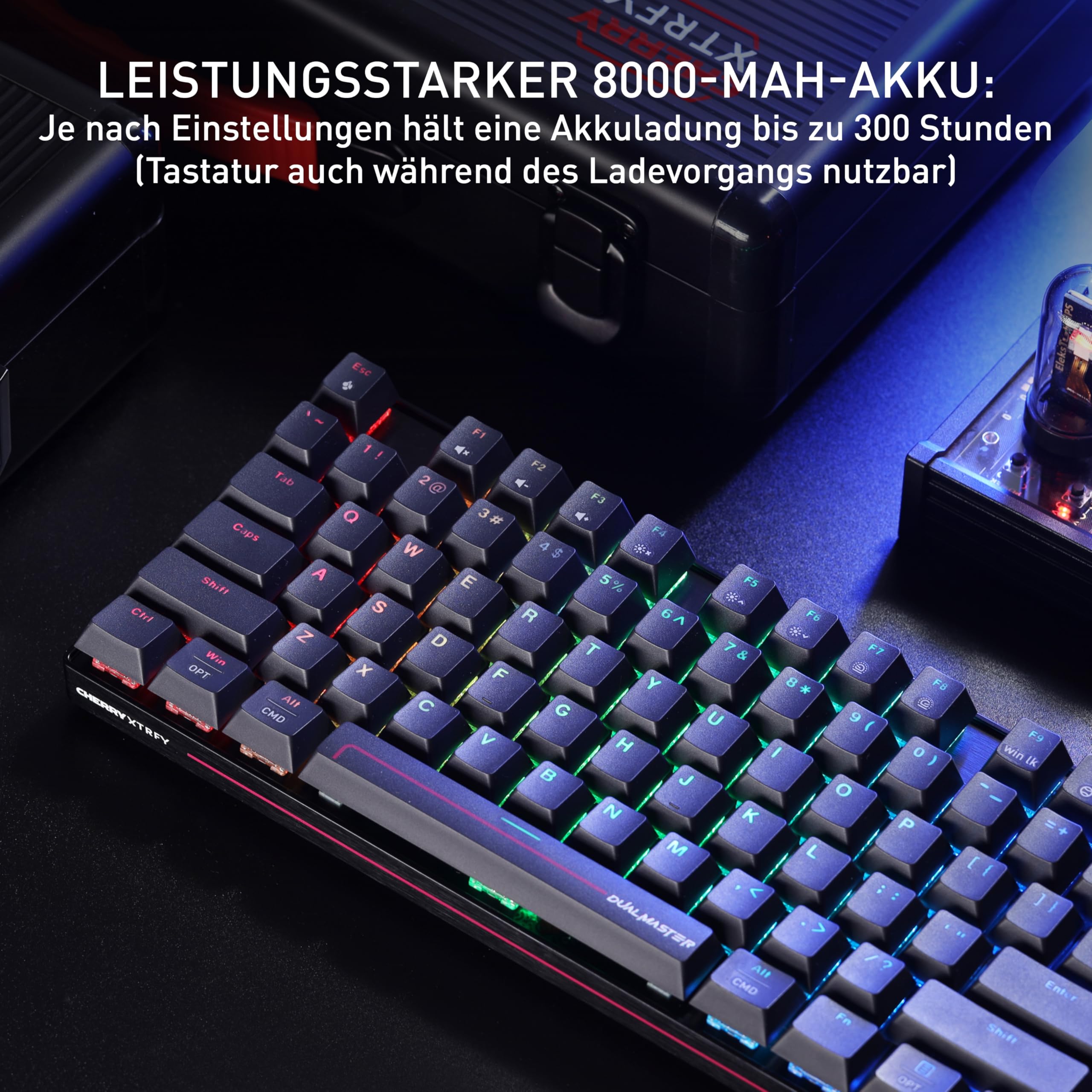 CHERRY XTRFY MX 8.2 Pro TMR Wireless-Magnetisch-Mechanische TKL-Gaming-Tastatur