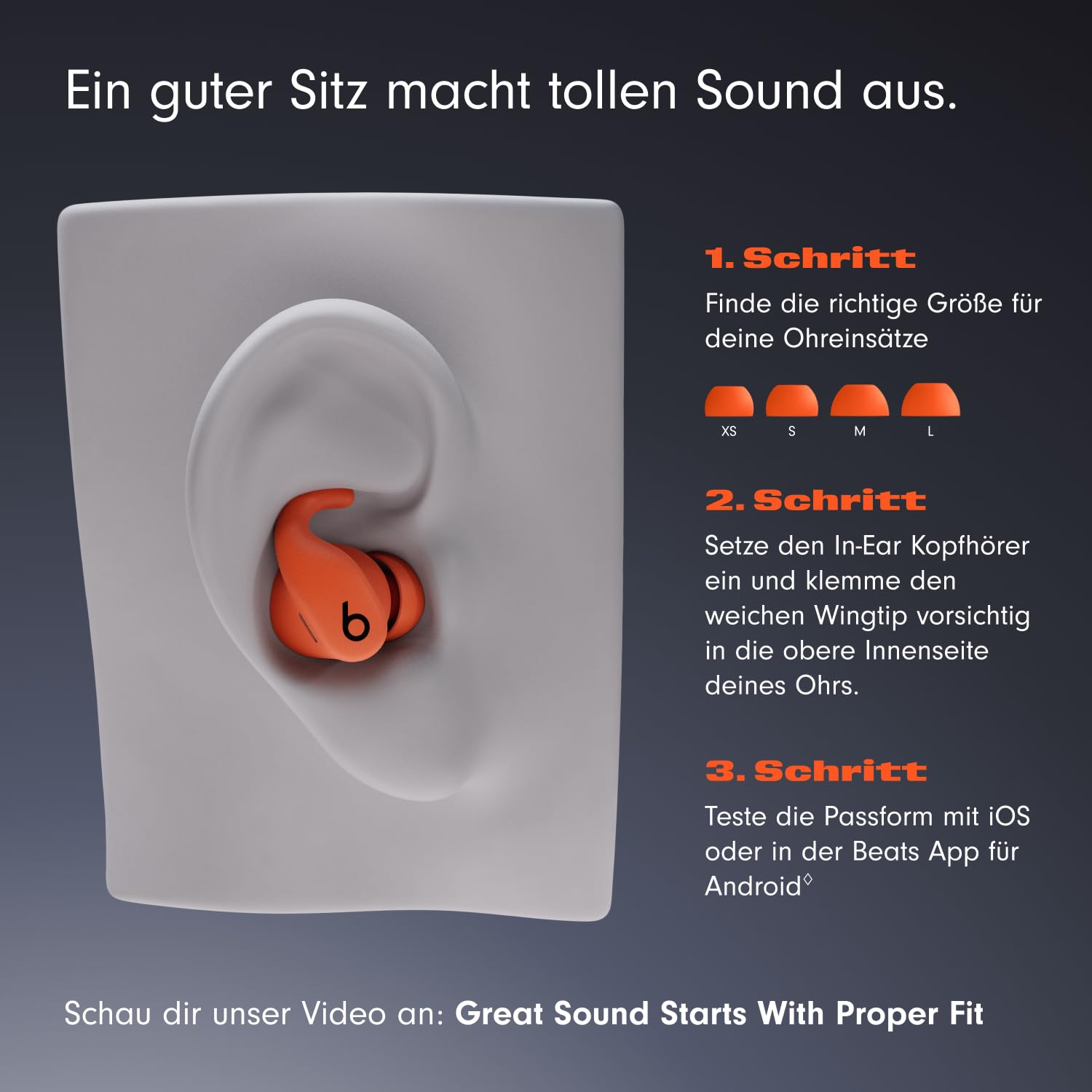 Beats Powerbeats Fit – Kabellose Workout In-Ear Kopfhörer, Geräuschunterdrückung