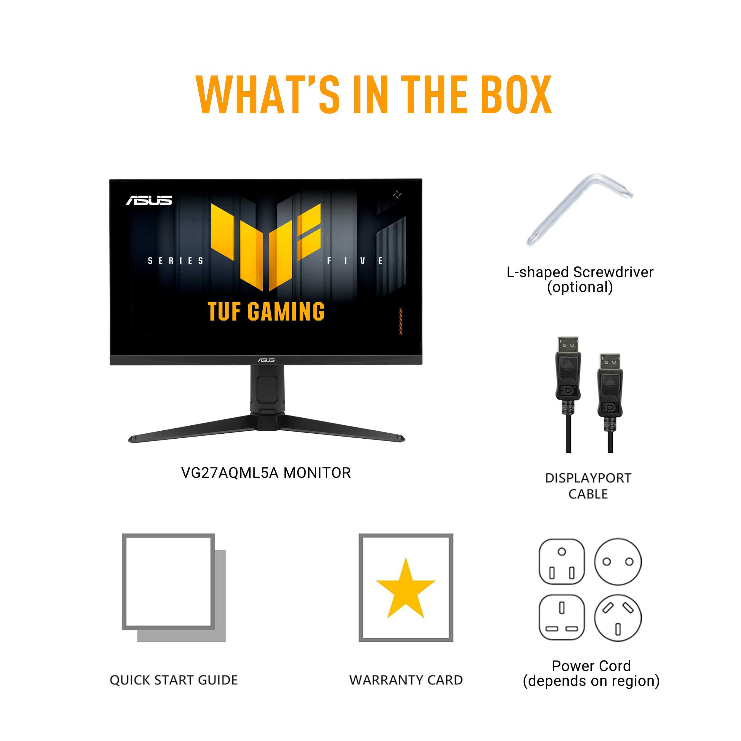 ASUS TUF Gaming VG27AQML5A QHD Monitor