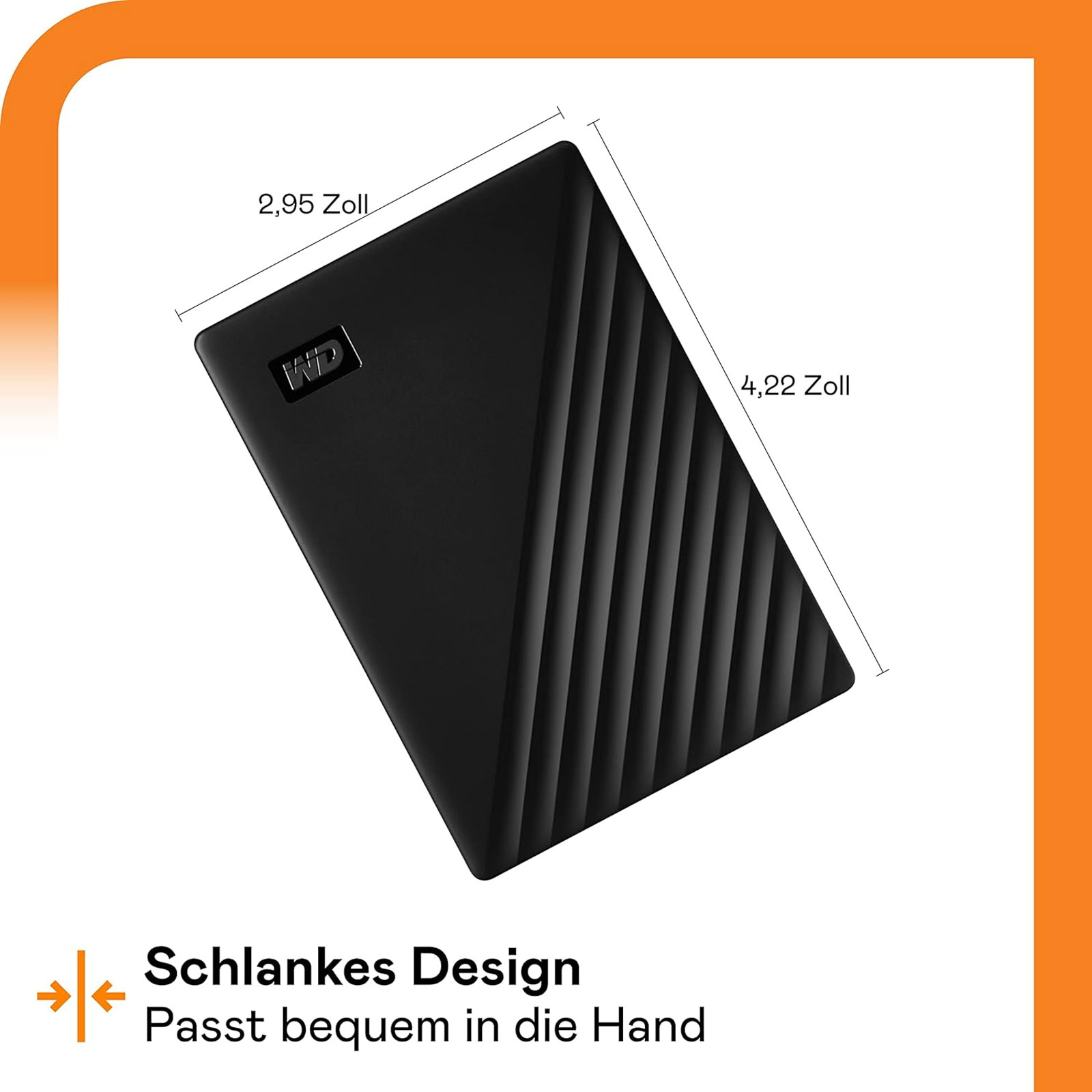 WD (Western Digital) My Passport 5TB schwarz Externe HDD-Festplatte