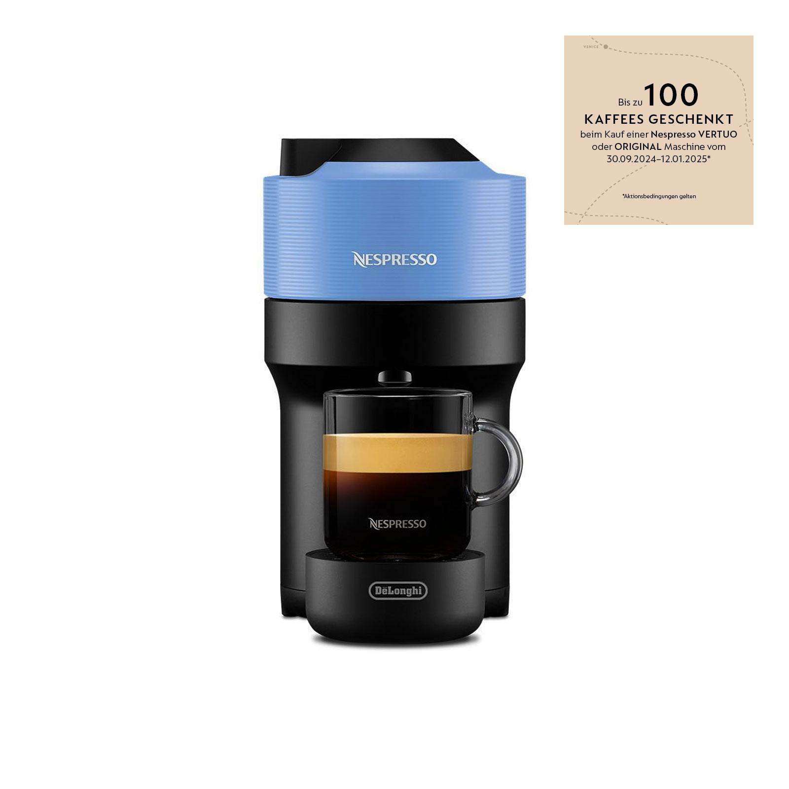 De'Longhi ENV90.A Nespresso Vertuo Pop schwarz/blau