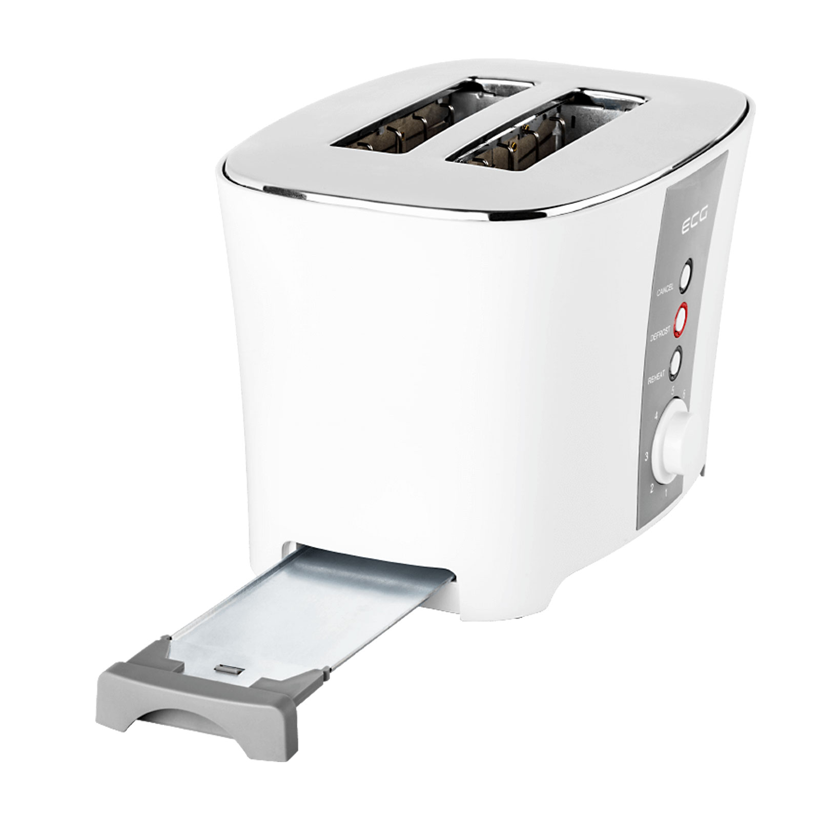 ECG ST 818 Toaster weiß / grau