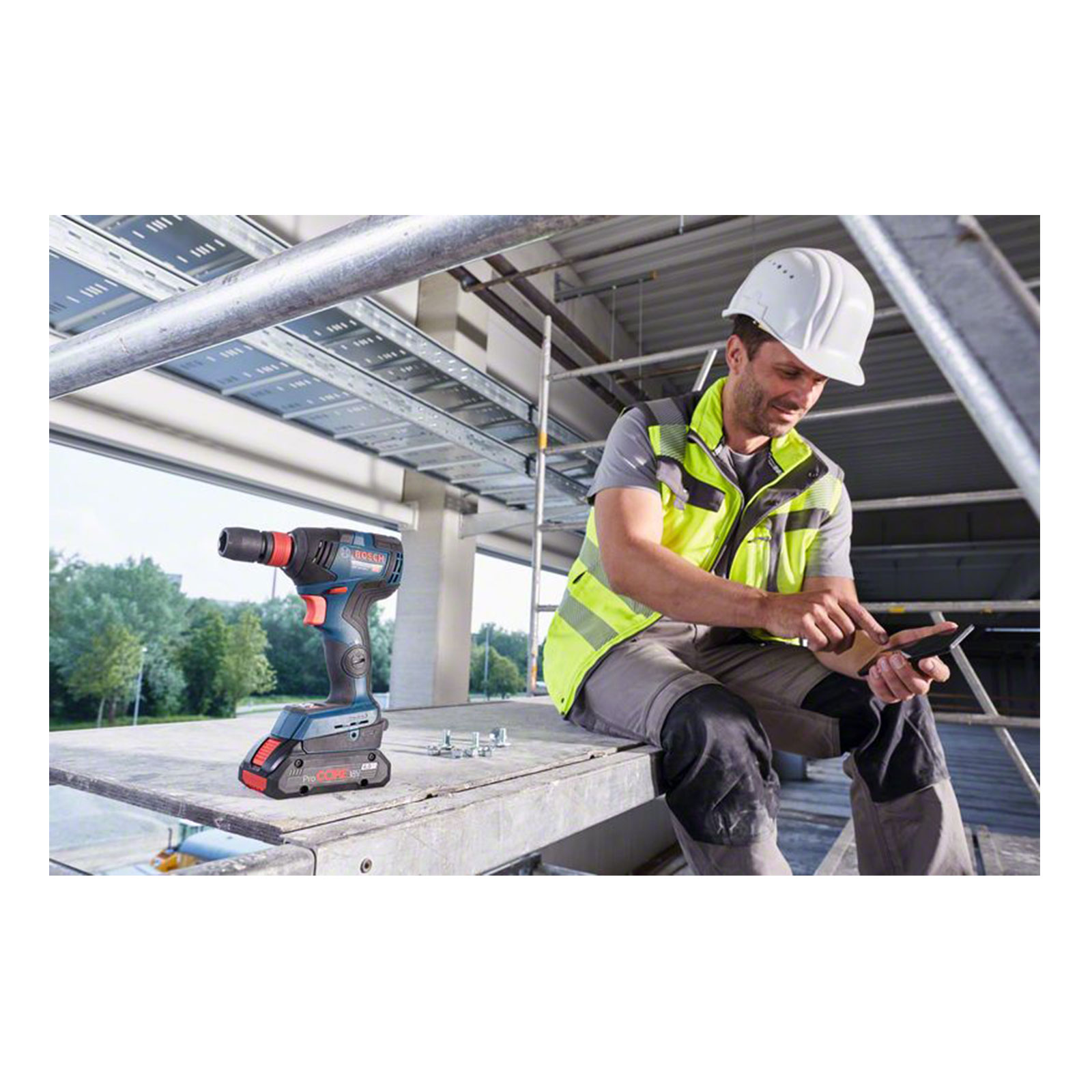 Bosch Professional GDX 18V-200 C Drehschlagschrauber (Akku)