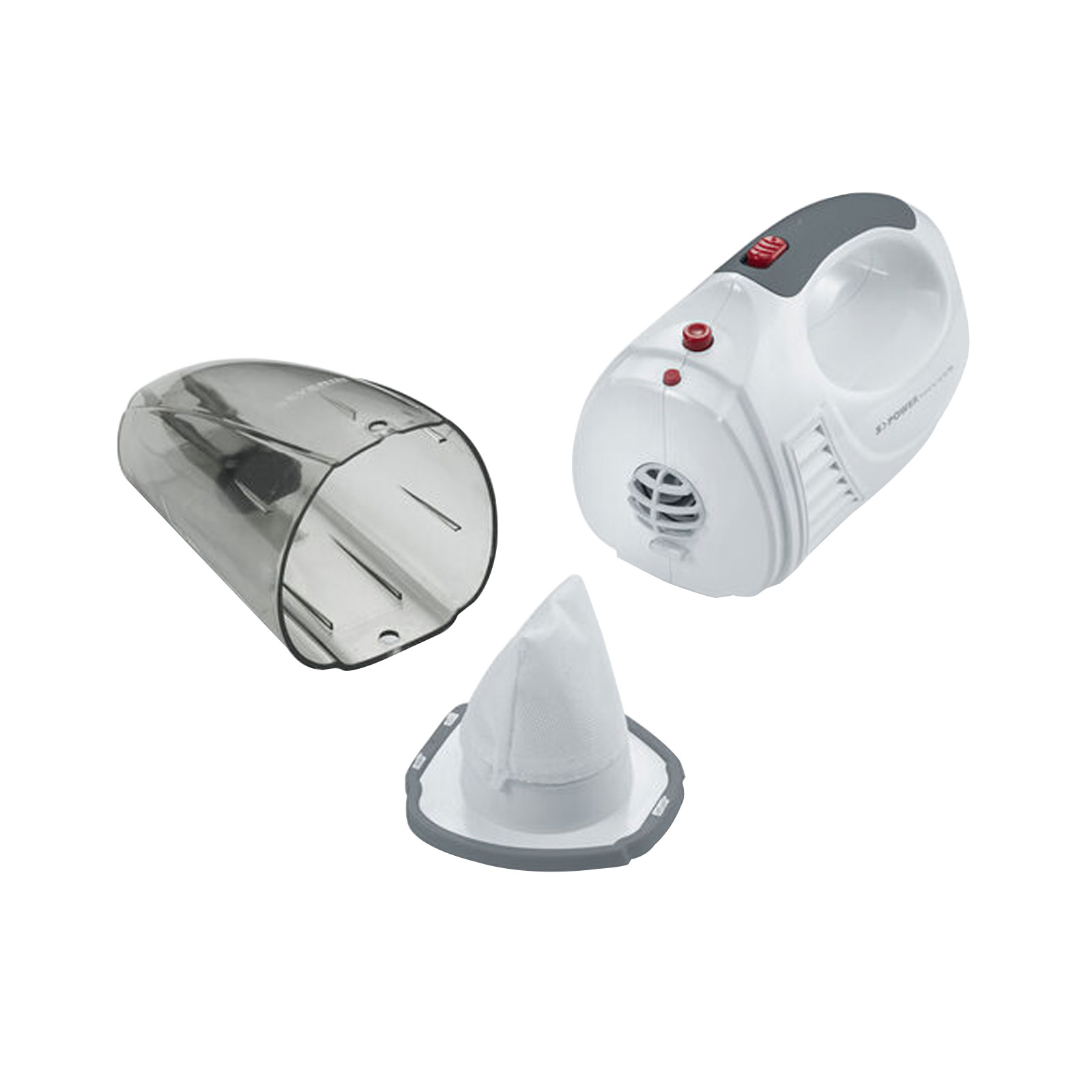 Severin HV 7144 S'Power home & car Li20 Akku-Handstaubsauger schneeweiß - granatrot