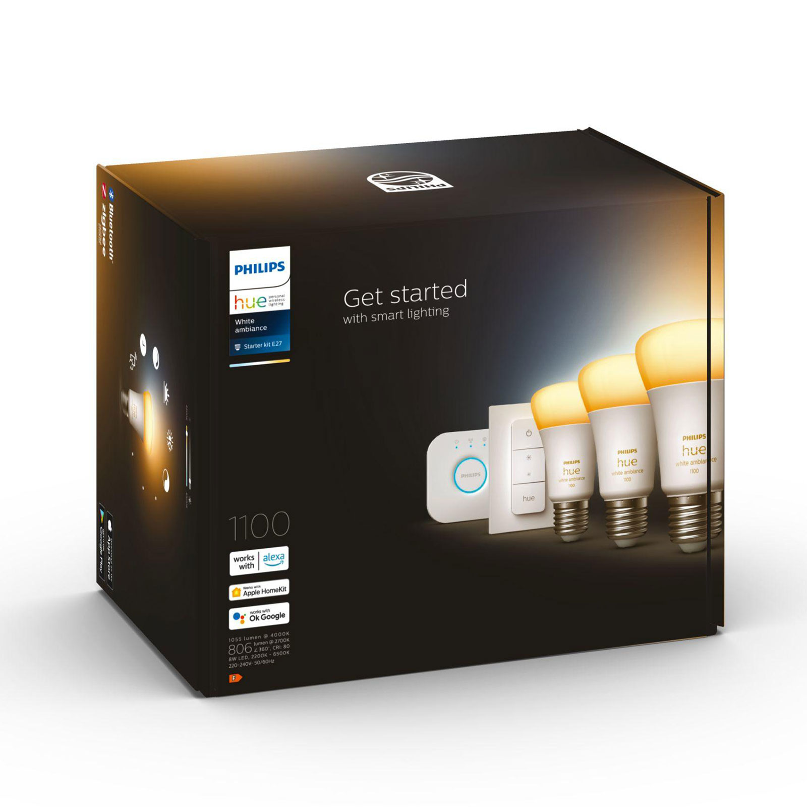 Philips Hue White Ambiance E27 Starter-Set