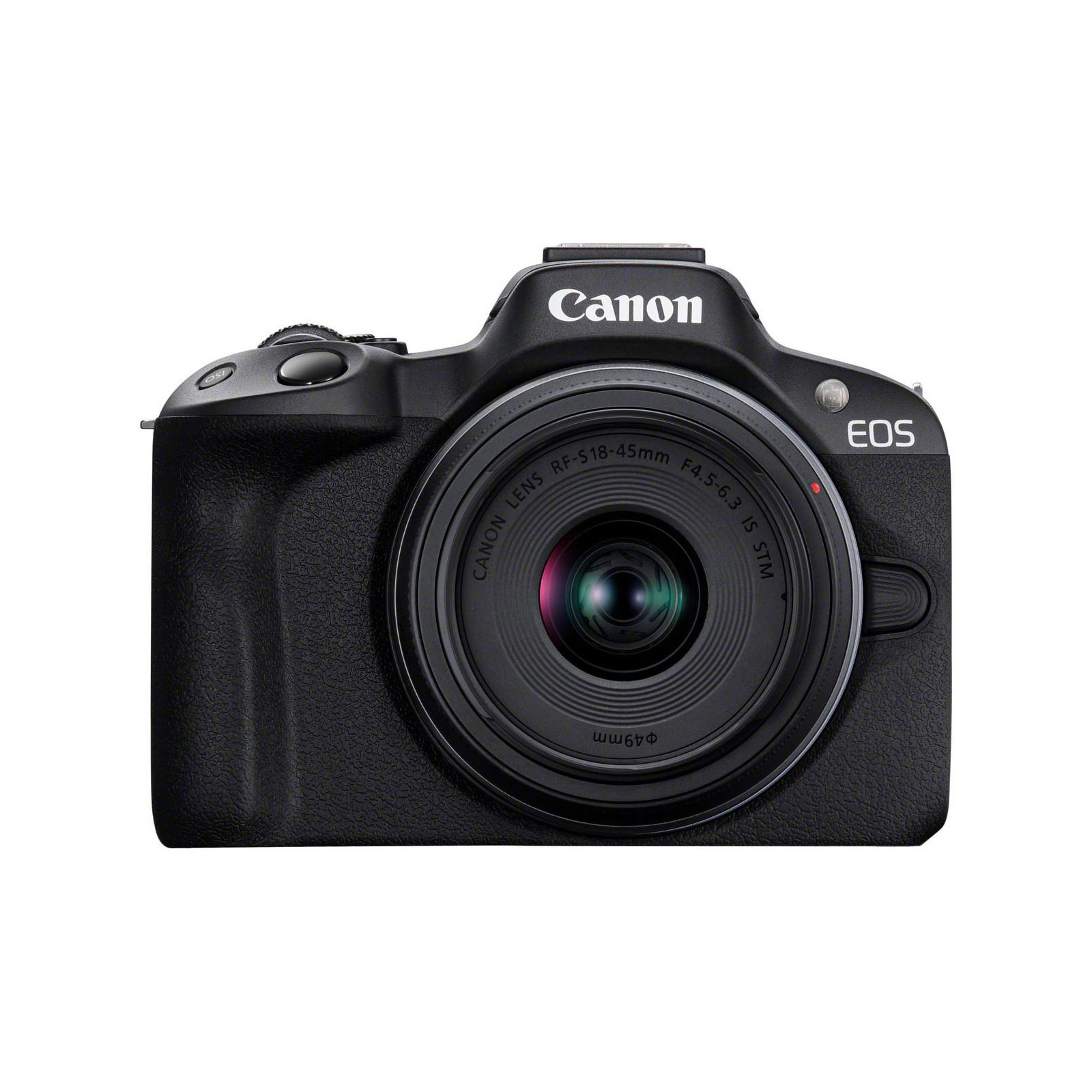 CANON EOS R50 Gehäuse schwarz + Objektiv RF-S 18-45mm F4.5-6.3 IS STM Kit (24,2MP, Creative Bracketing, Dual Pixel AF II, 4K UHD)