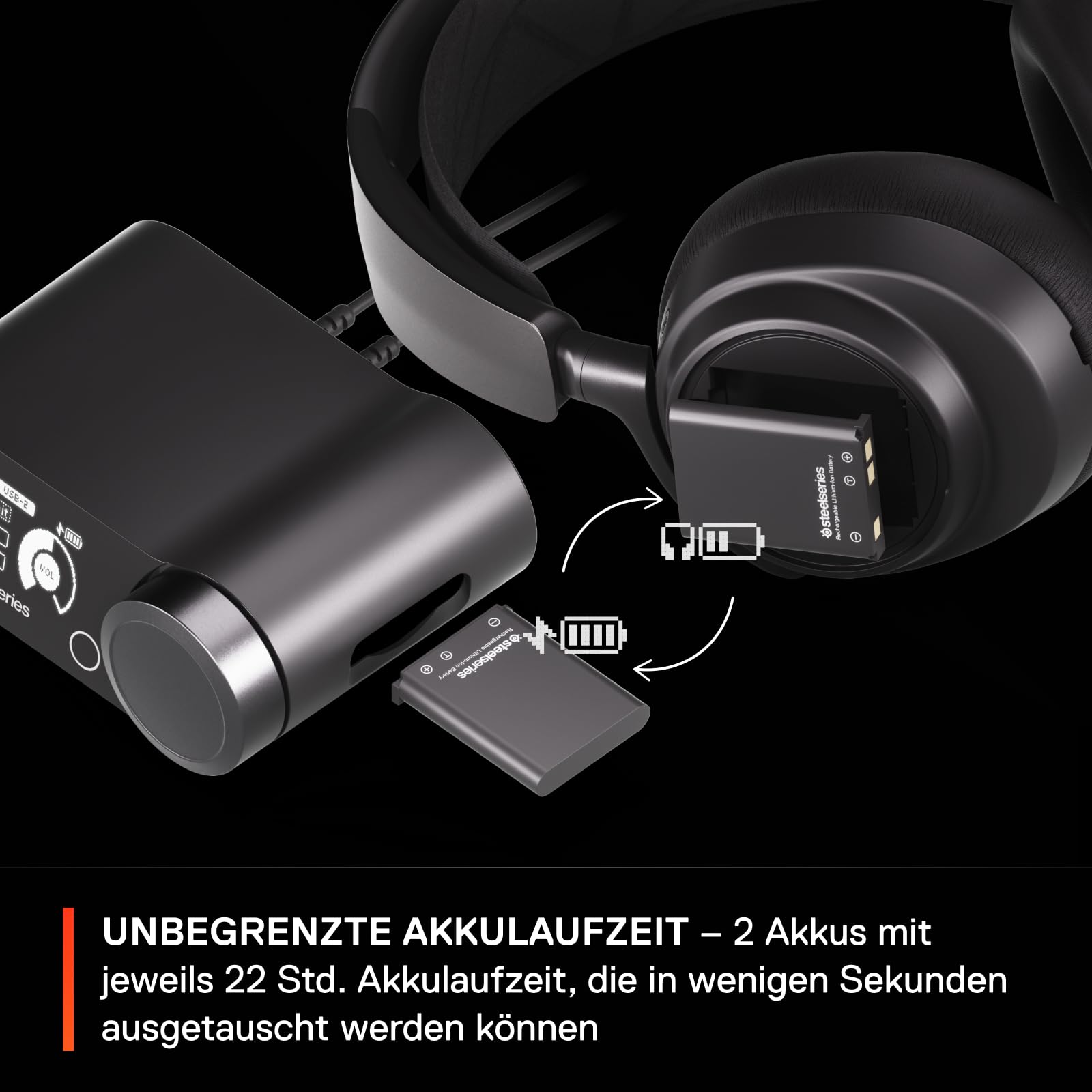 SteelSeries Arctis Nova Pro Wireless Multi-System Gaming Headset