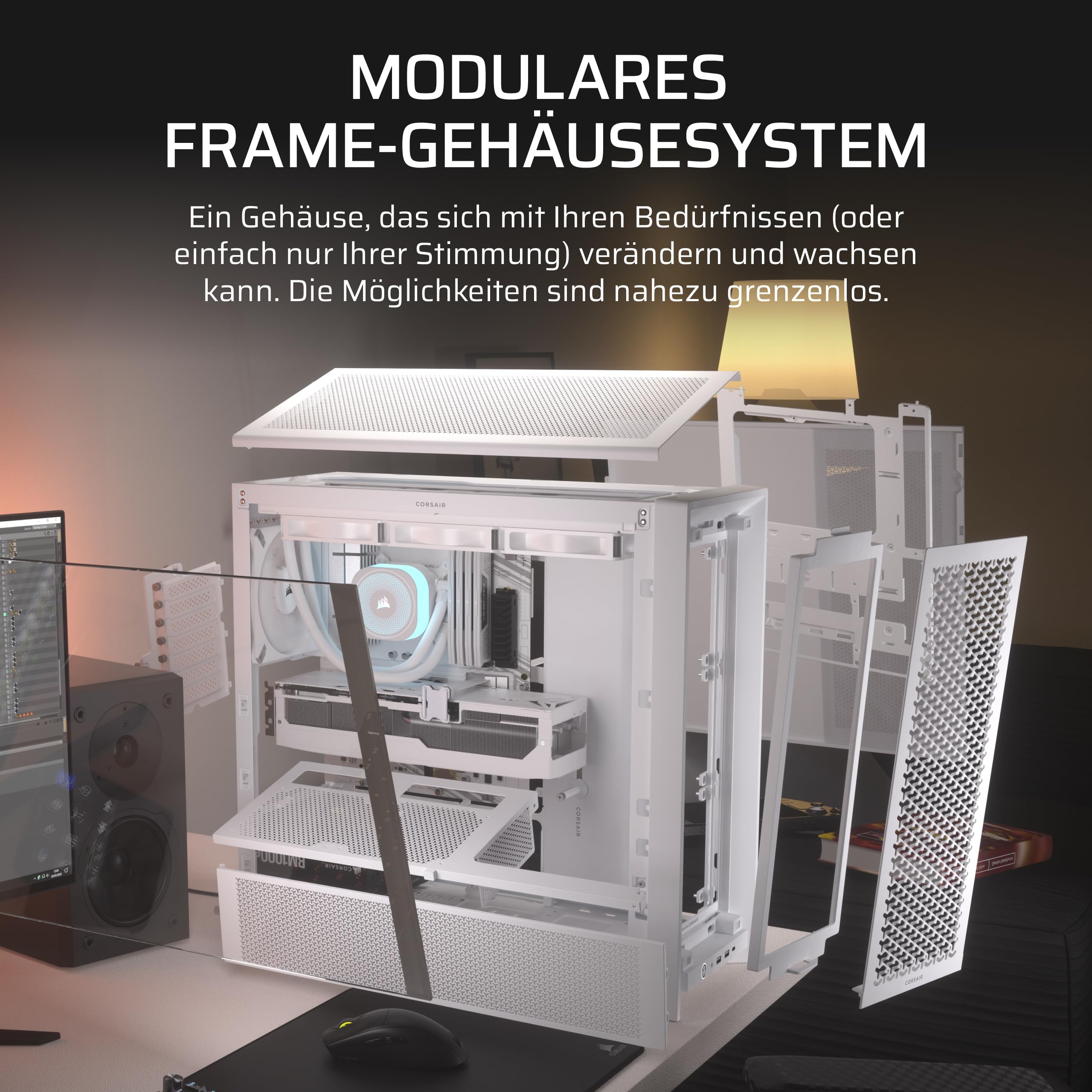 CORSAIR Frame 4000D Modulares Mid-Tower ATX PC-Gehäuse