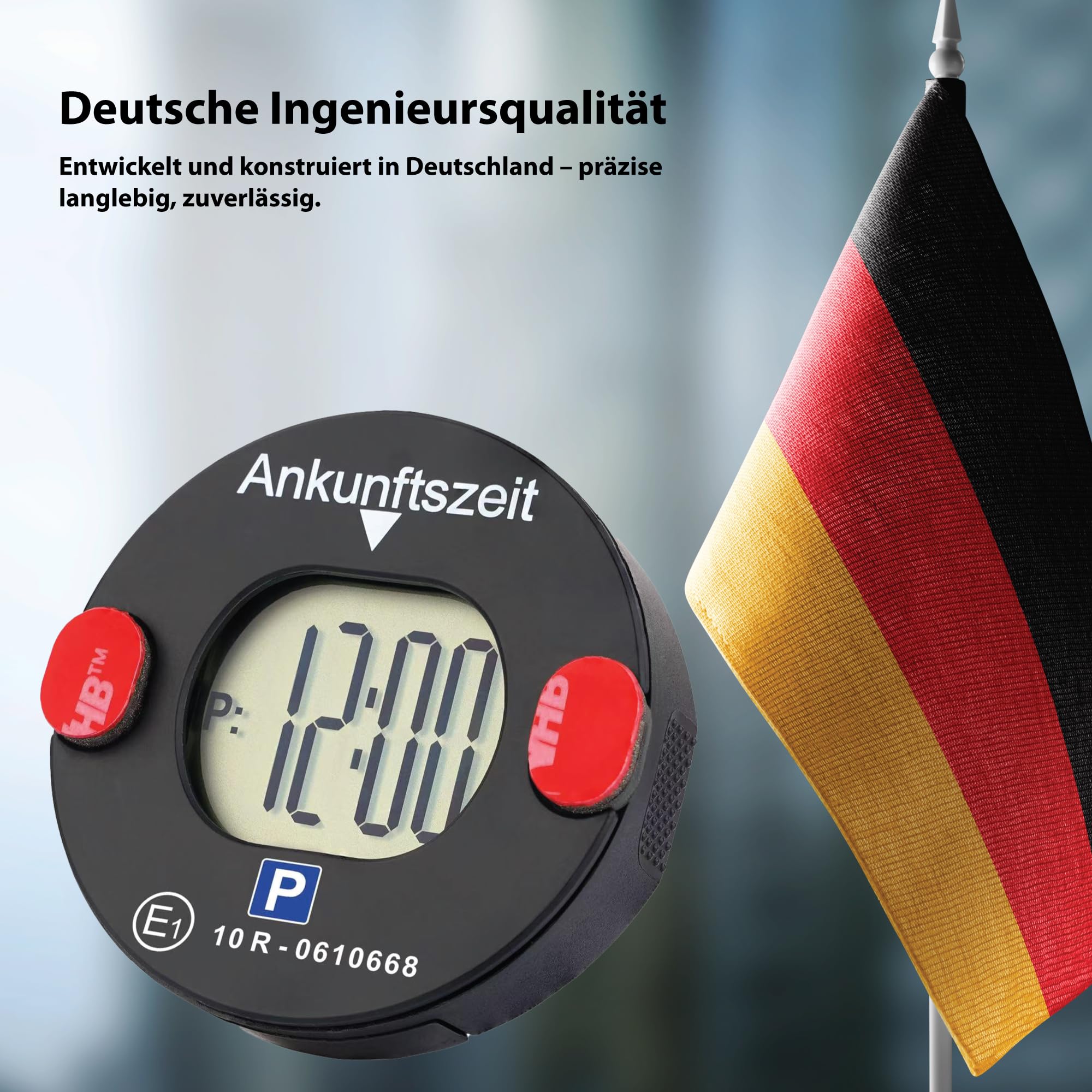 Technaxx Elektronische Parkscheibe mit Bewegungssensor – Digitale Parkuhr