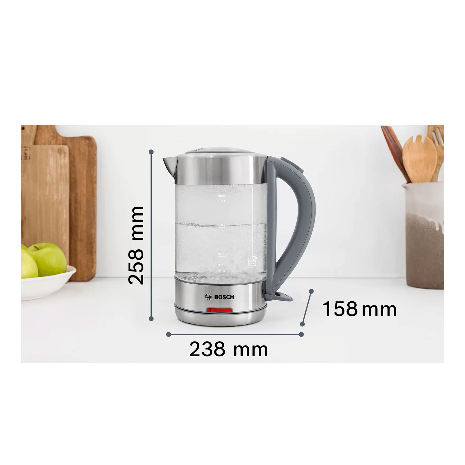 Bosch TWK7090B Wasserkocher kabellos Bosch TWK7090B Wasserkocher kabellos