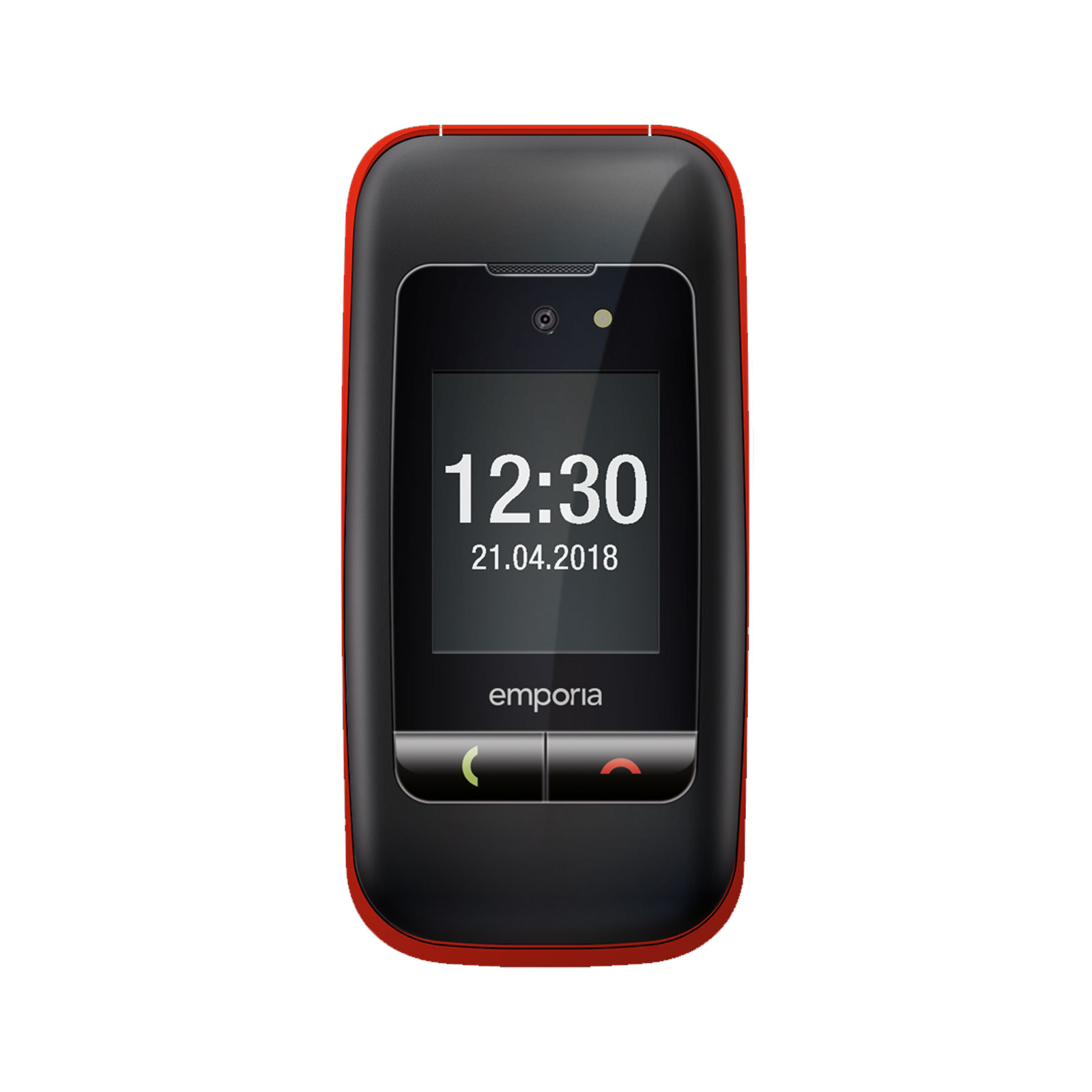 Emporia ONE 2G, Schwarz/Rot - Modell 2025 Handy (Seniorenhandy, Klapp)