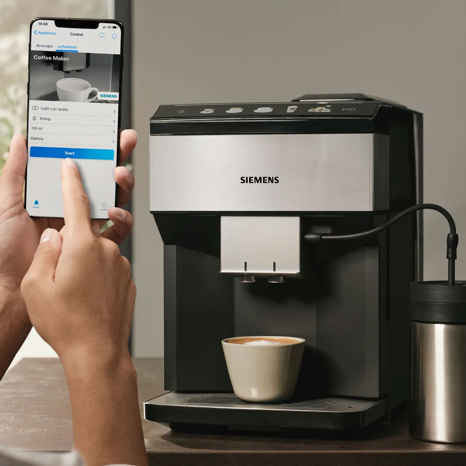 Siemens TP516DX3 Kaffeevollautomat (classic) EQ.500 Edelstahl / schwarz