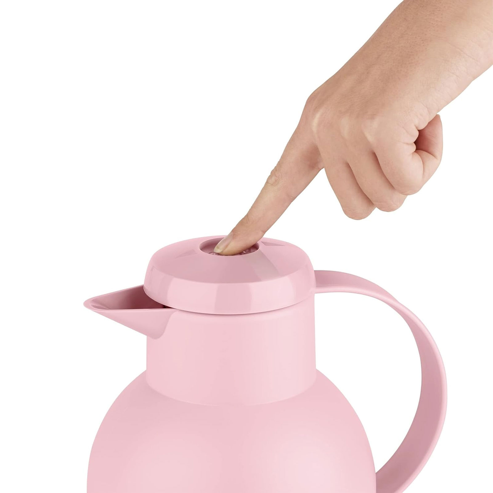 EMSA F4010300 SAMBA Quick Press Isolierkanne 1,0 L, Puder-Rose
