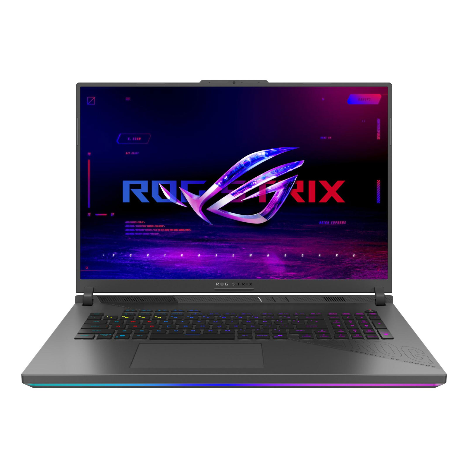 ASUS Gaming-Notebook ROG Strix G18 G814PM-S9010W, 18 Zoll, WQXGA, AMD Ryzen 9 8940HX, 32GB, 1 TB SSD, GeForce RTX 5060 (Eclipse Gray, IPS, 16:10, 240Hz, 3ms, entspiegelt, 500 cd/m², 100% DCI-P3, NanoEdge)