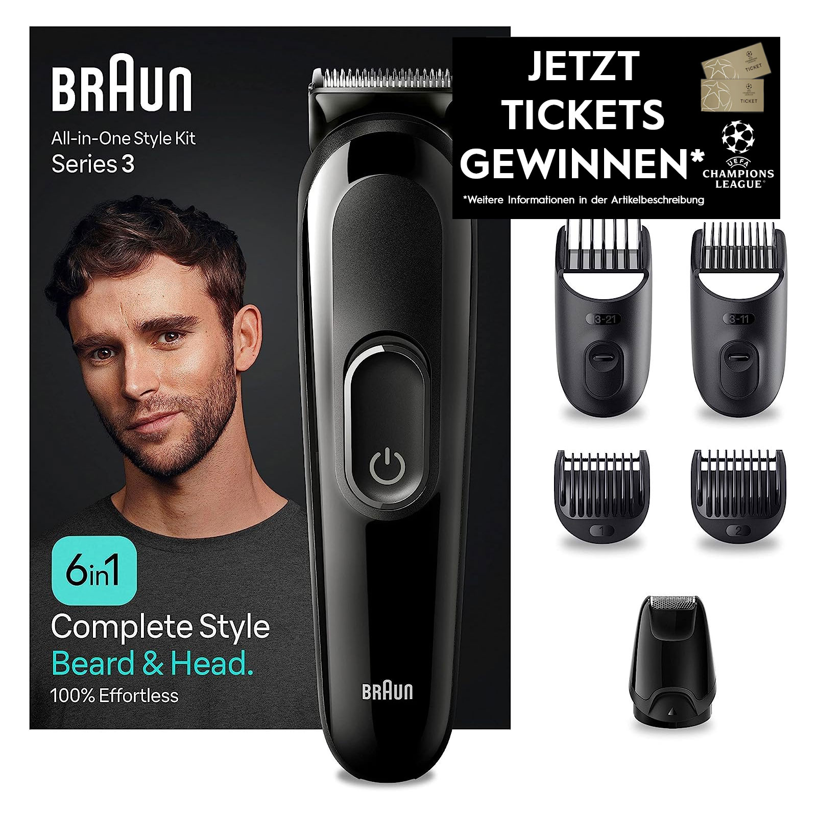 Braun Series 3 MGK3410 All-In-One Styling Set 6-in-1