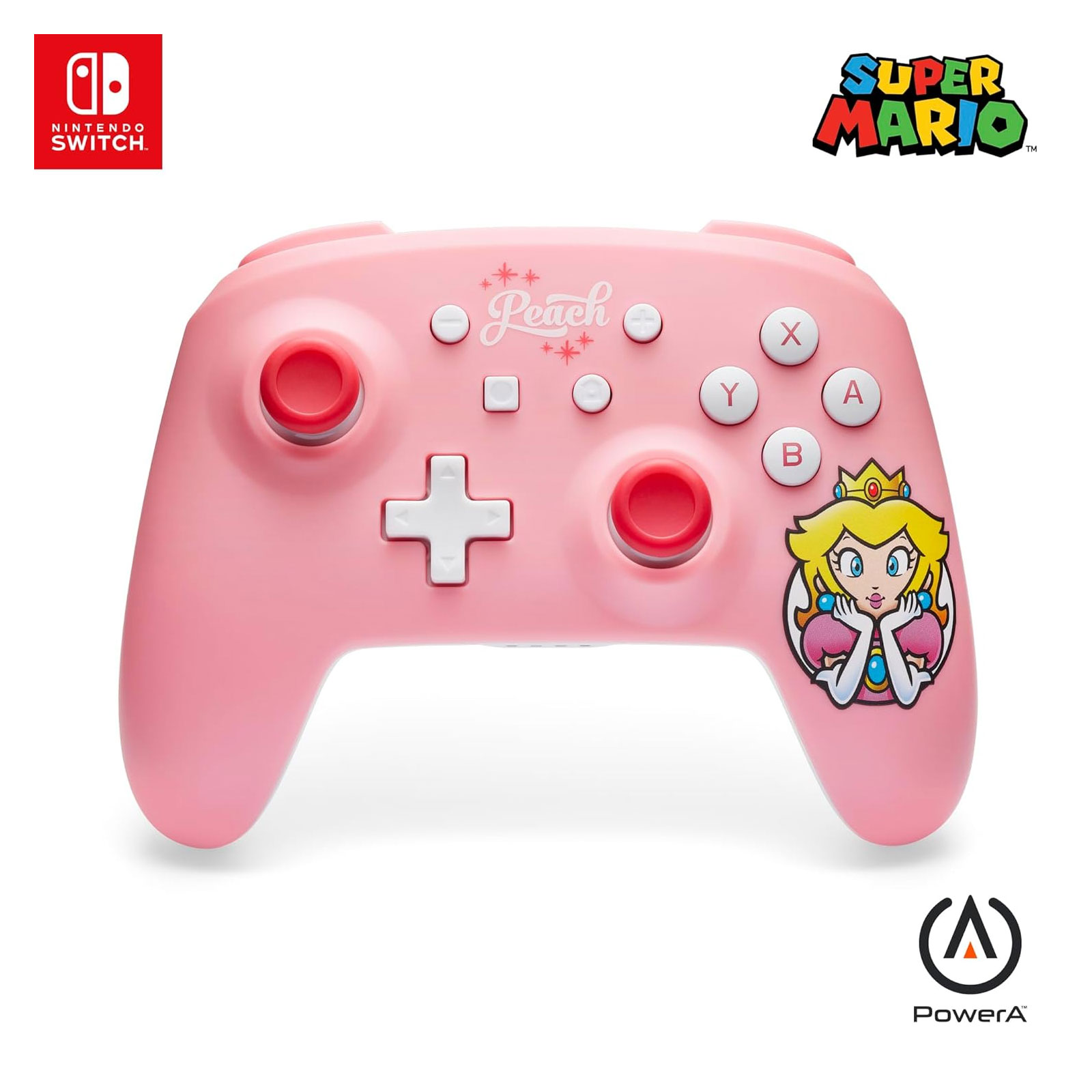 PowerA Kabelloser Controller für Nintendo Switch, Mario-Freude (NSGP0309-01)