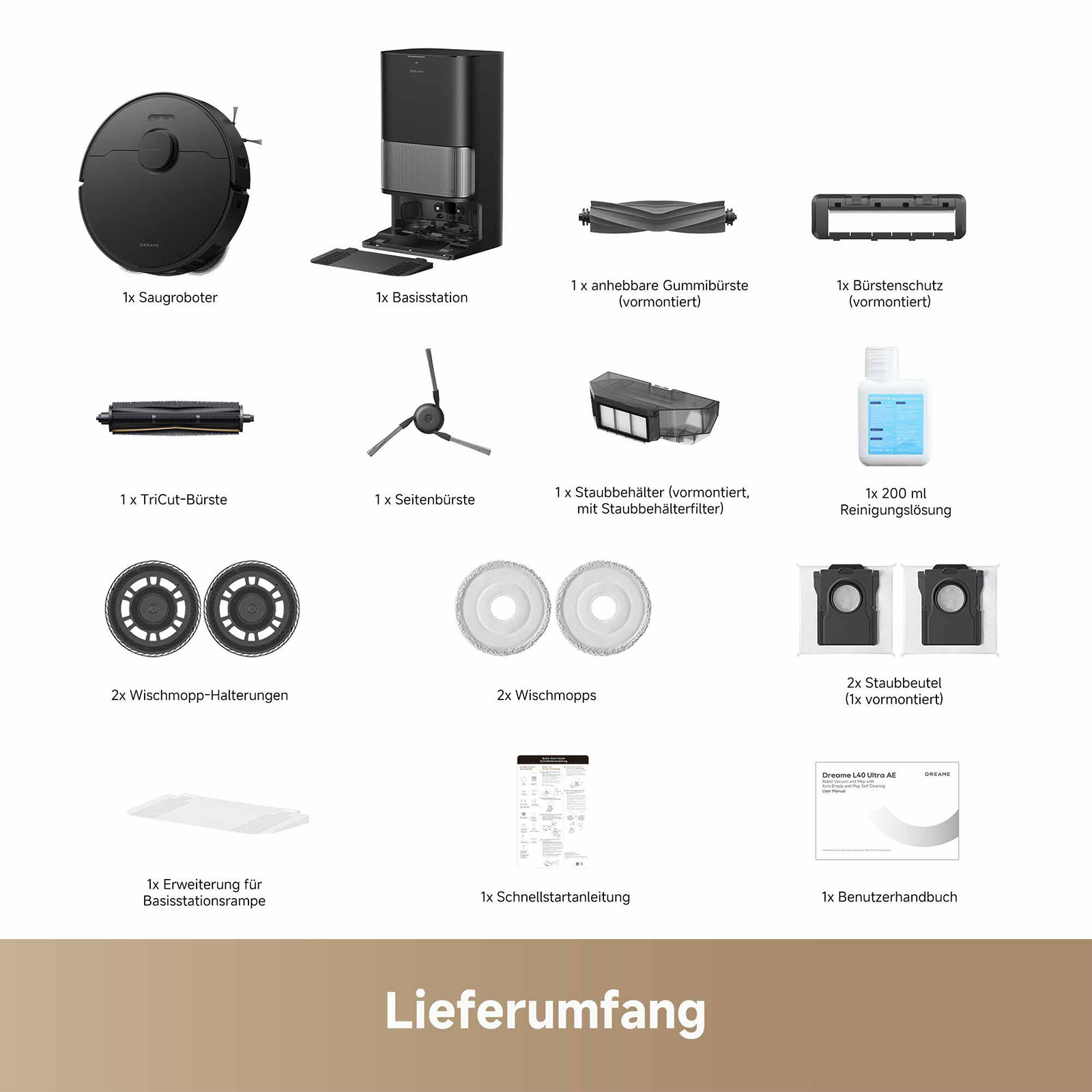 dreame L40 Ultra Saugroboter mit Wischfunktion