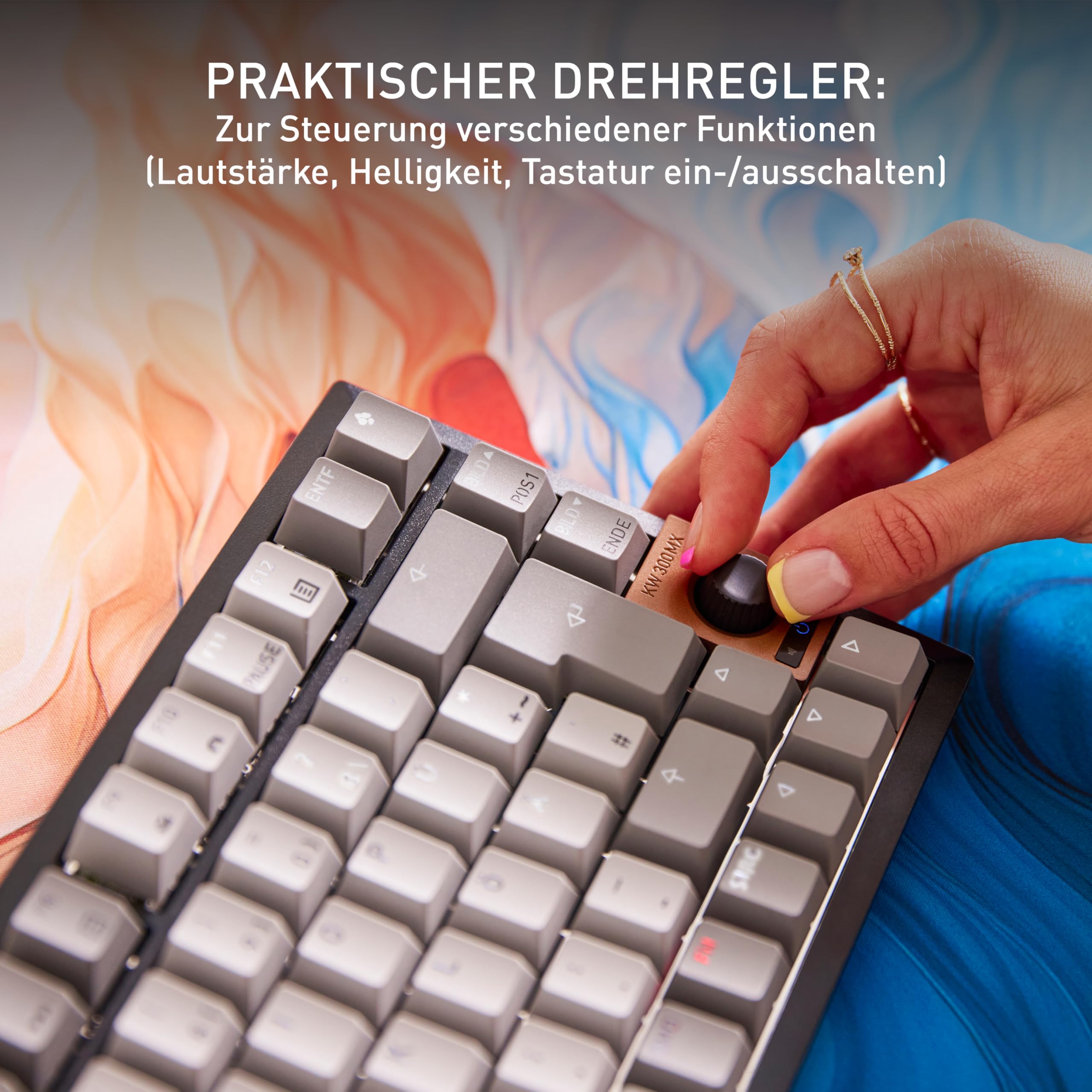 CHERRY KW 300 MX, Kompakte Mechanische Hot-Swap-Tastatur