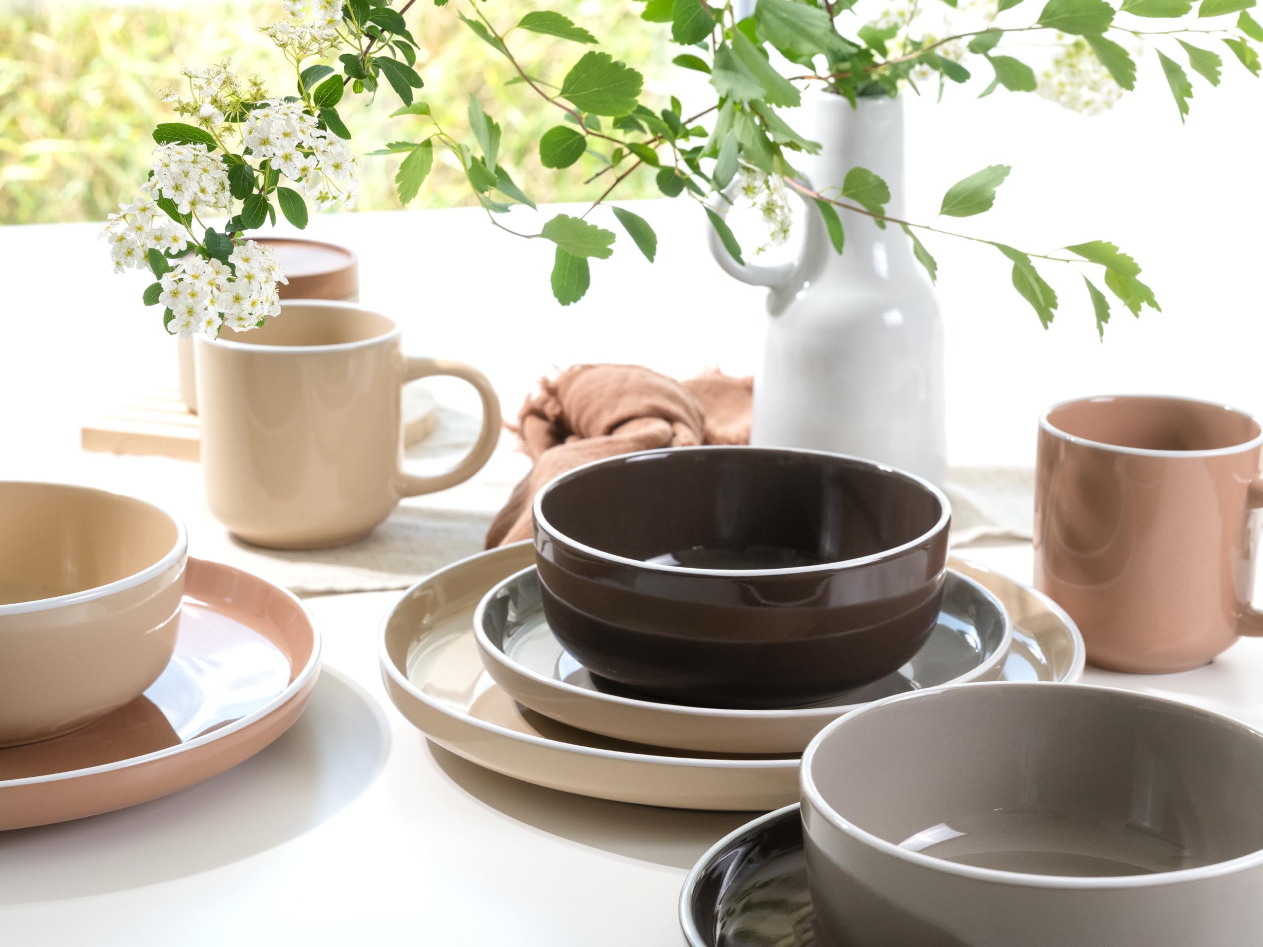CreaTable Kombiservice 24716 Serie Nordic Mocha Mousse 16-tlg. 4 Personen