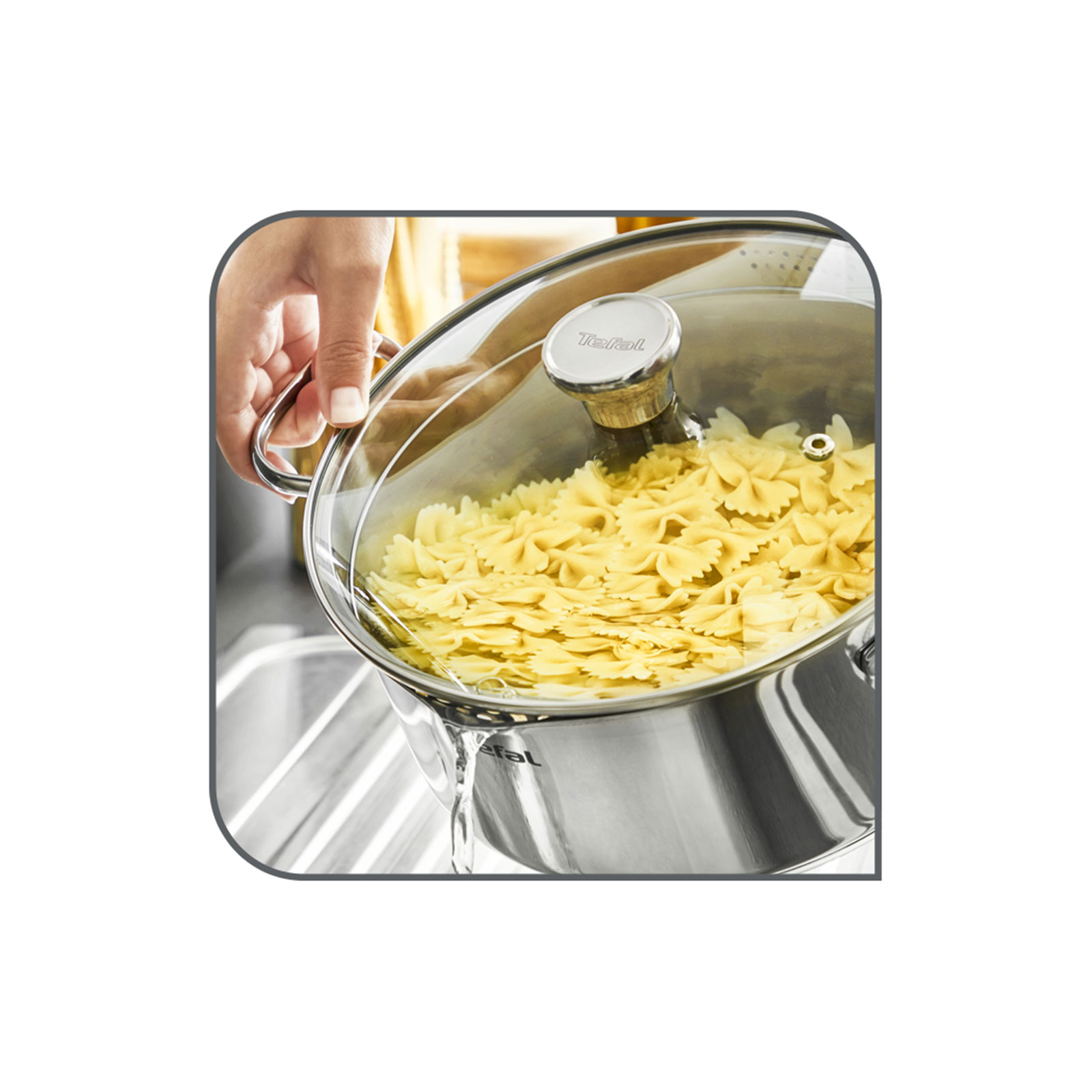 Tefal A7054263 DUETTO Kochtopf 16cm mit Deckel