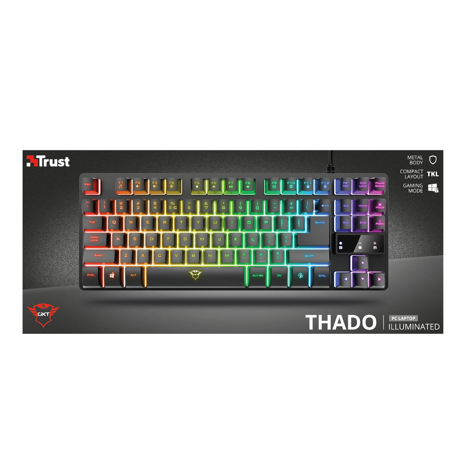 Trust GXT 833 Thado Tkl Keyboard De