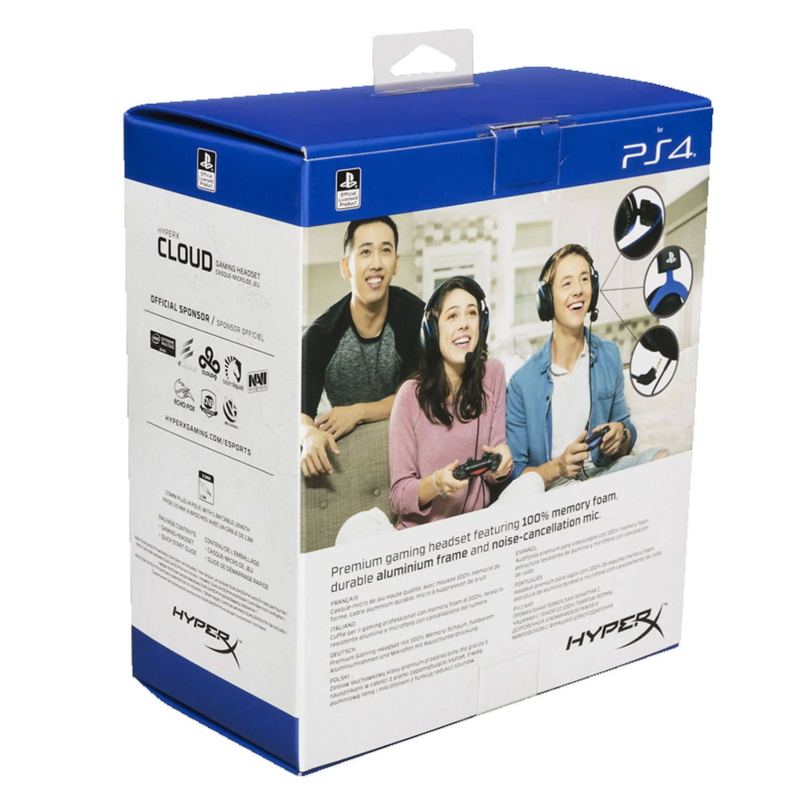 HyperX HyperX Cloud 4P5H9AM#ABB Gaming-Headset (Memory-Schaumstoff, Aluminiumrahmen, Geräuschunterdrückung, lizensiert für Playstation) HyperX HyperX Cloud 4P5H9AM#ABB Gaming-Headset (Memory-Schaumstoff, Aluminiumrahmen, Geräuschunterdrückung, lizensiert für Playstation)