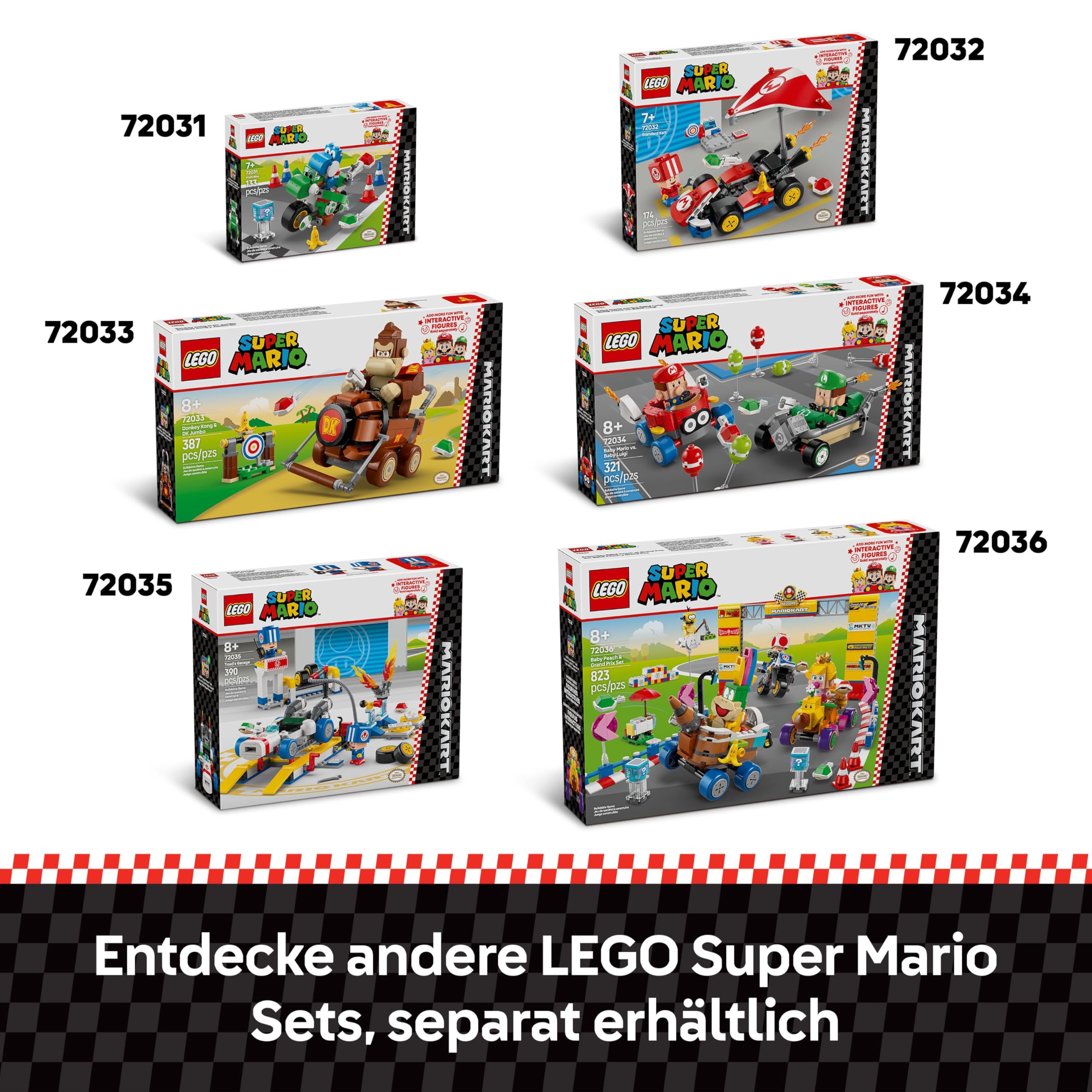 LEGO Super Mario: Mario Kart – Baby Peach & Grand Prix-Set, Nintendo Figuren