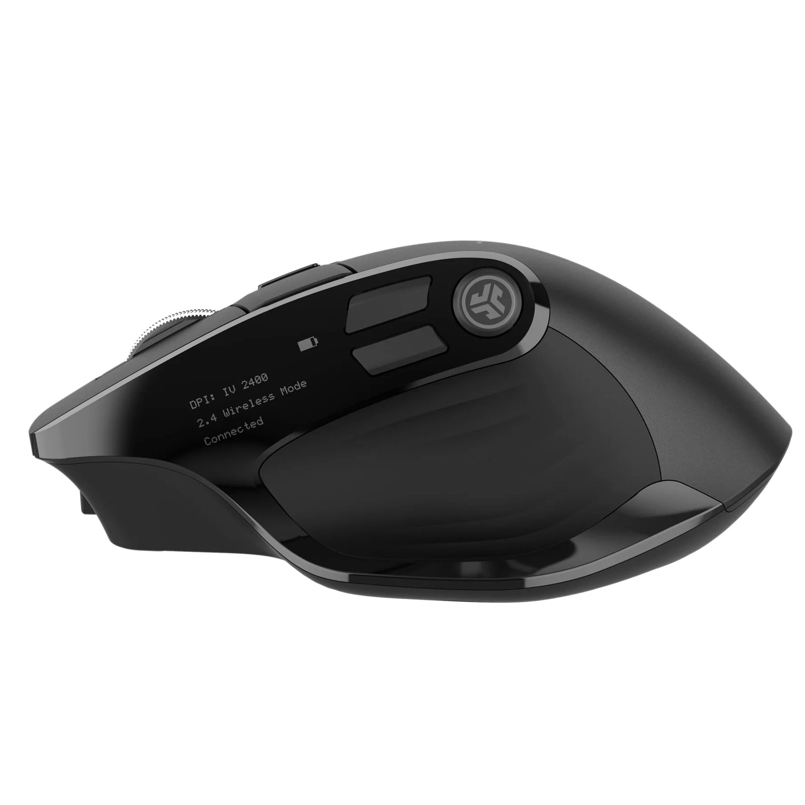 JLab Epic Mouse Funkmaus Bluetooth Maus USB-C mit Integriertem OLED Display