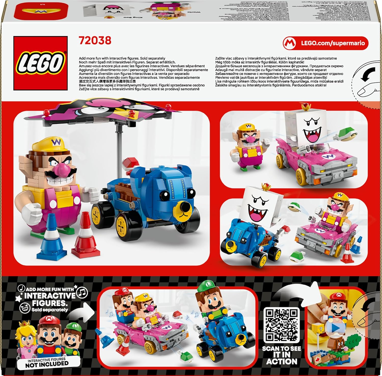LEGO Super Mario: Mario Kart - Wario & König Buu Huu 72038