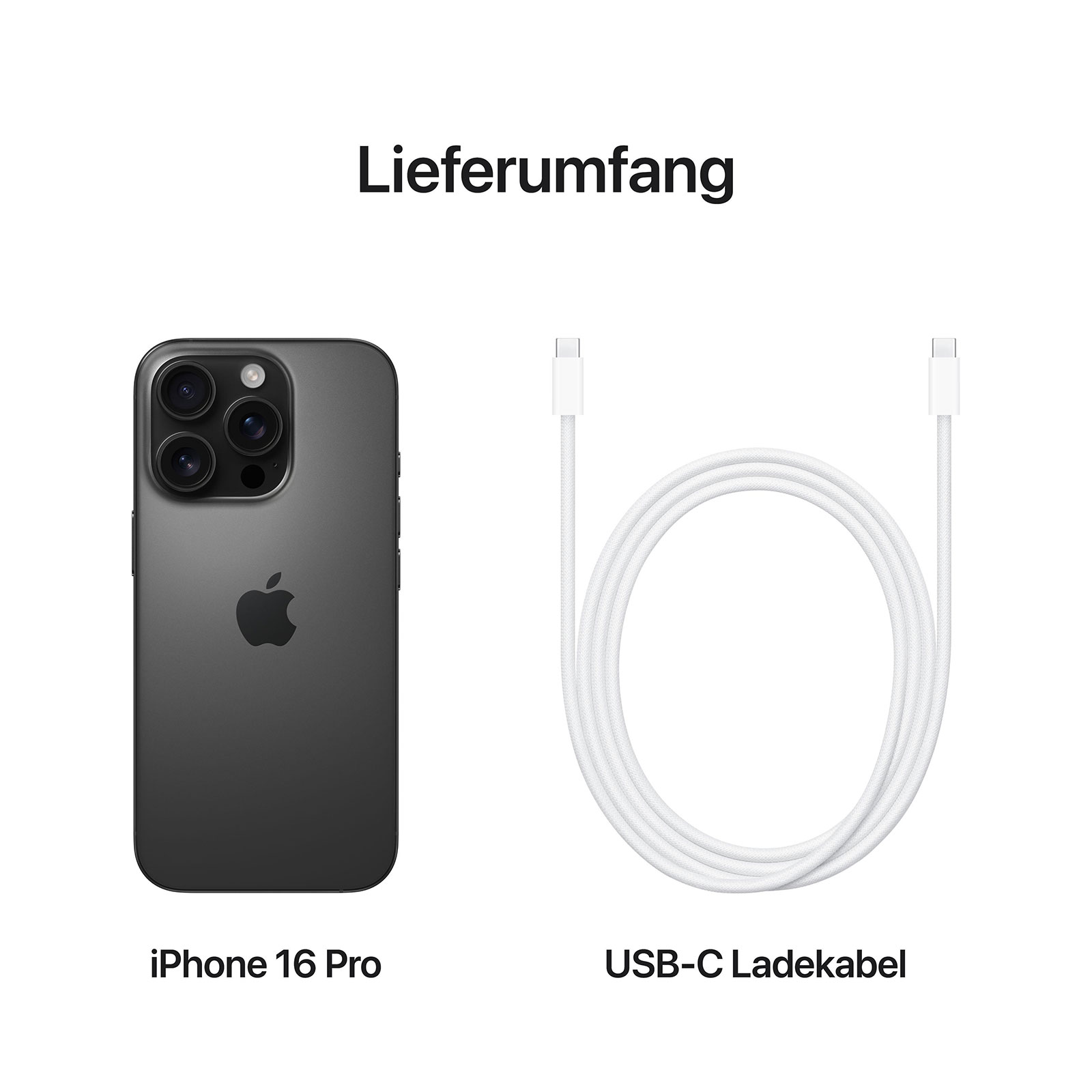 Apple iPhone 16 Pro 128GB Titan Schwarz