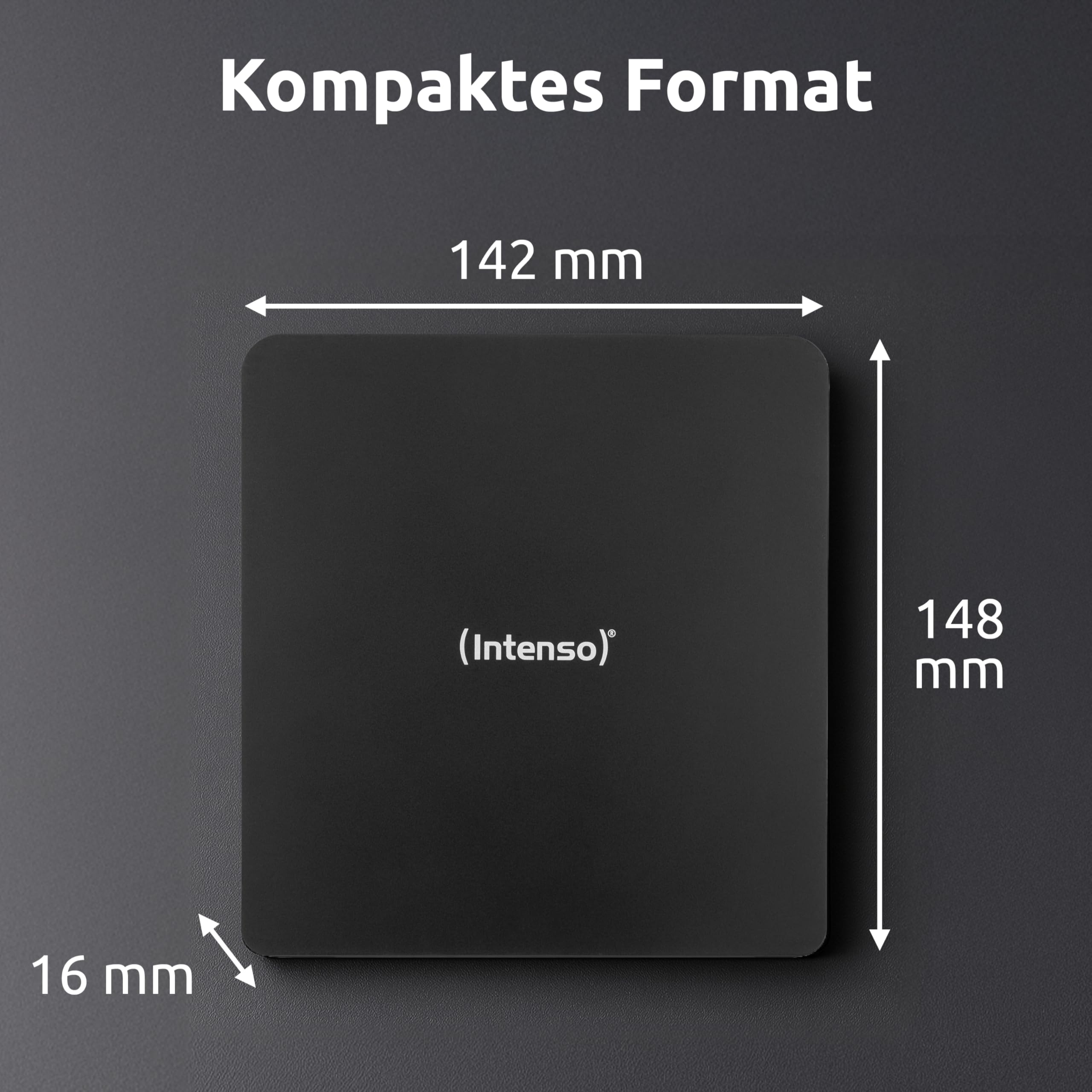 Intenso EOD 400D Slim externer CD/DVD-Brenner, Schwarz