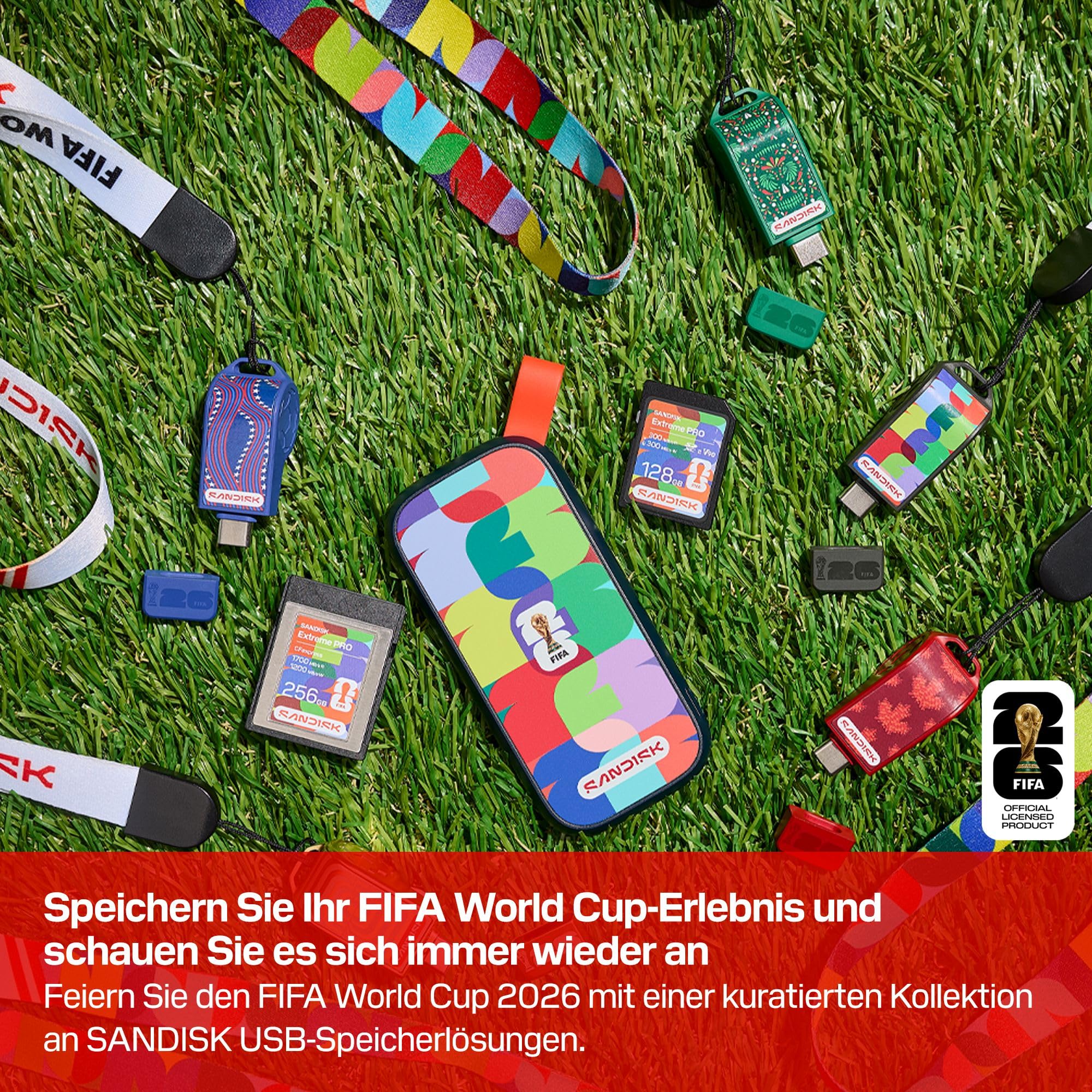 SANDISK USB-C Flash Drive FIFA World Cup 2026 Global Edition 128 GB