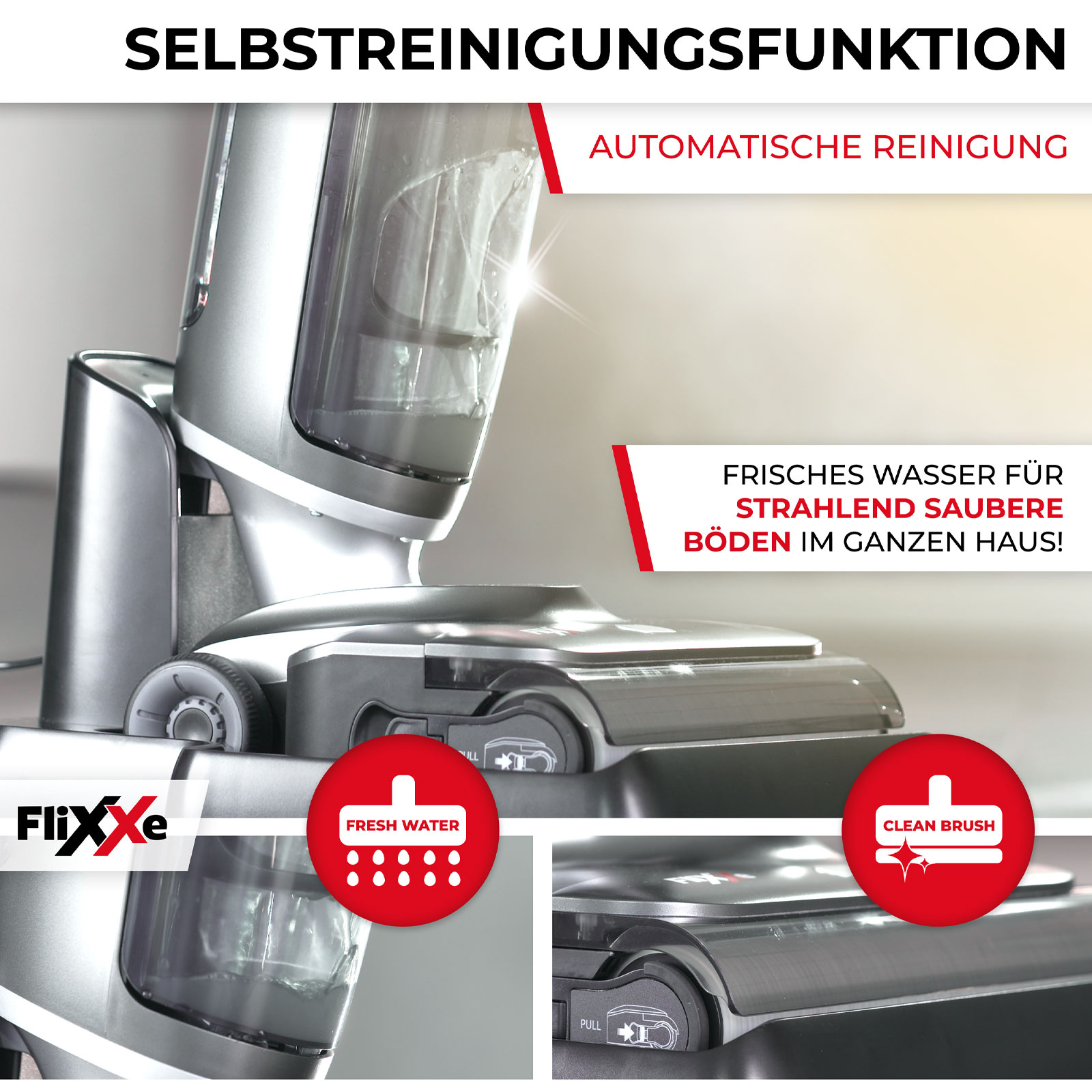 FliXXe X3 Premium Waschsauger inkl. Reinigungslösung