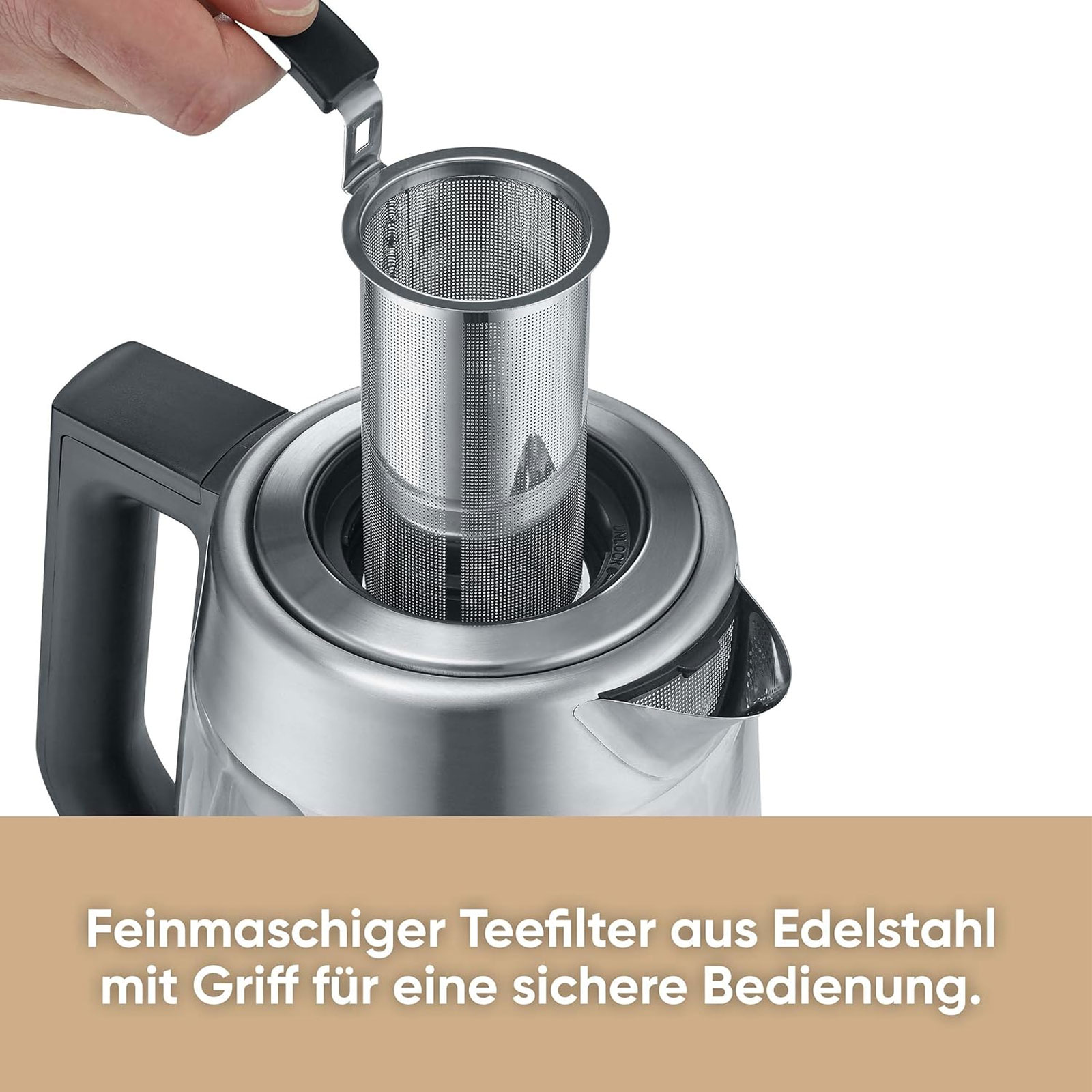 SEVERIN WK 3480 Glas Tee- und Wasserkocher (1,7 Liter Wasser, 1,5 Liter Tee, 3000 W, Edelstahl, Transparent, Temperatureinstellung, Warmhaltefunktion, 5 Teeprogramme)