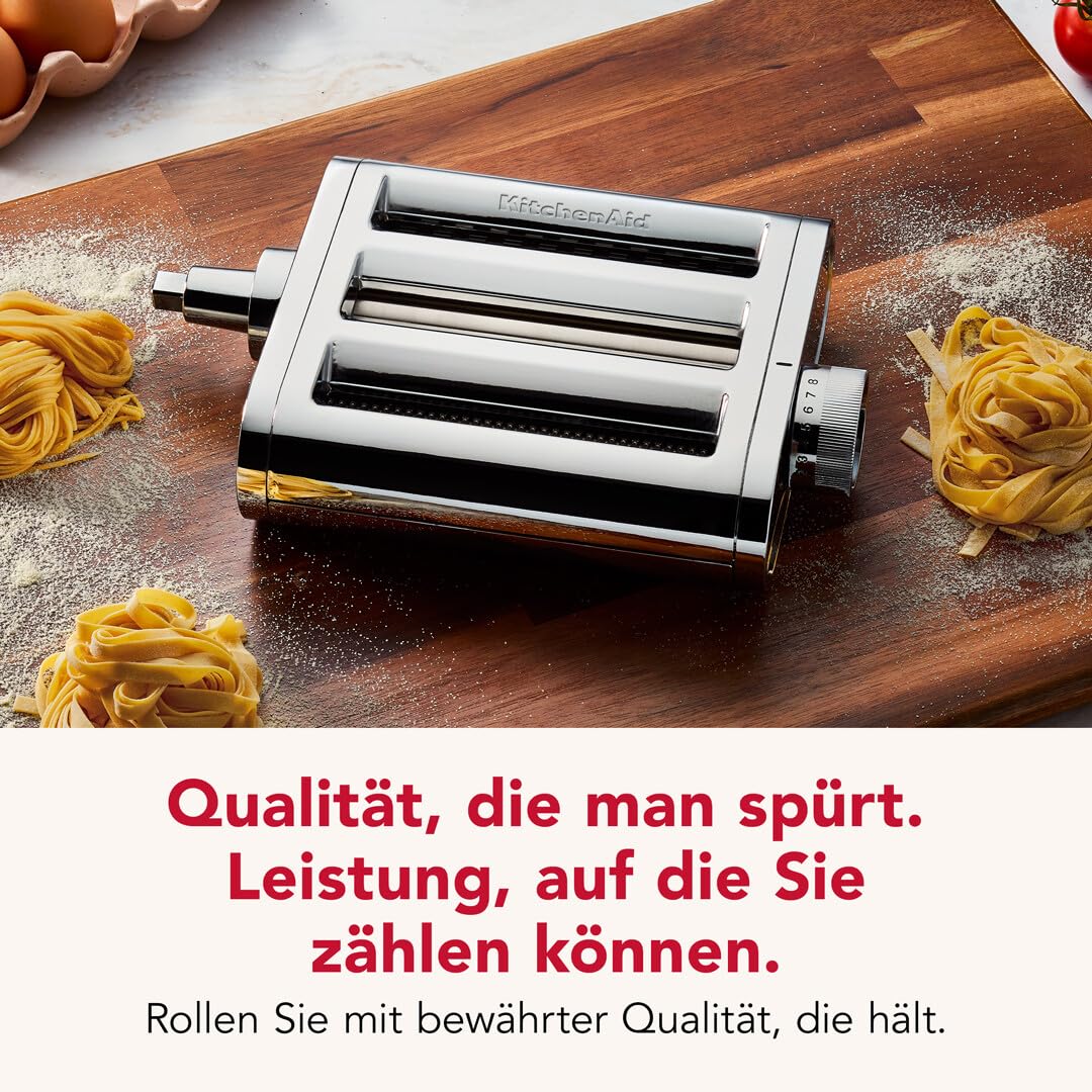 KitchenAid 5KSM3MPA Metall 3-in-1 Nudelvorsatz Nudelroller