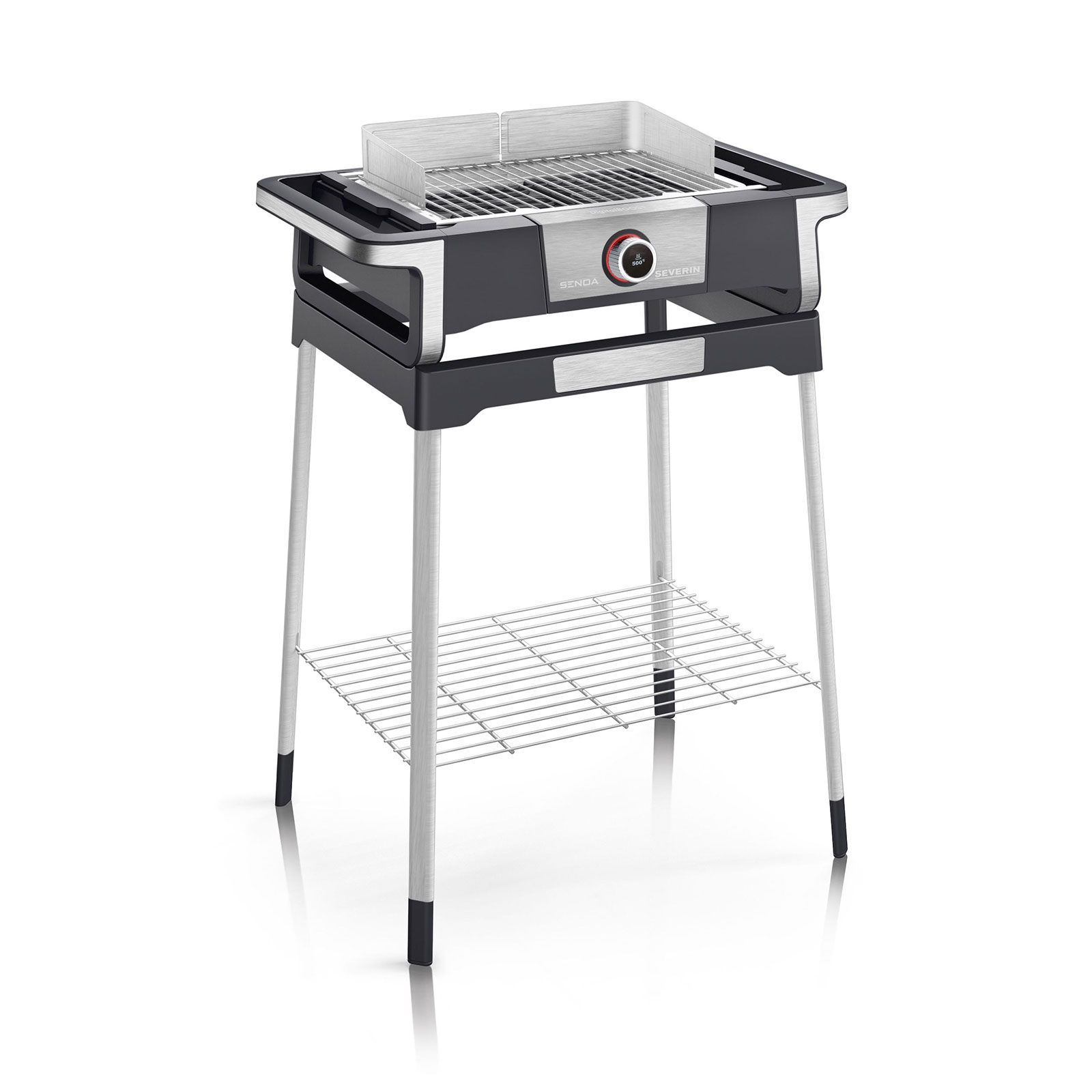 Severin PG 8118 Senoa DigitalBoost S Standgrill schwarz / silber