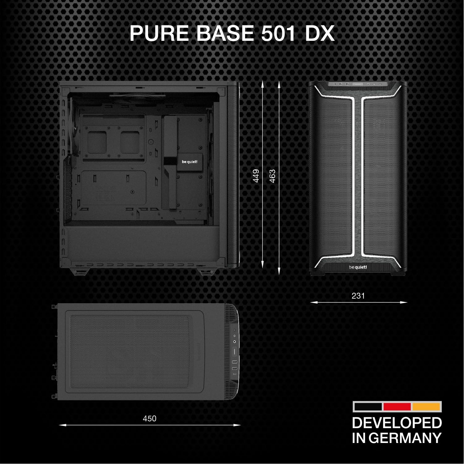 be quiet! Pure Base 501 DX Black PC-Gehäuse