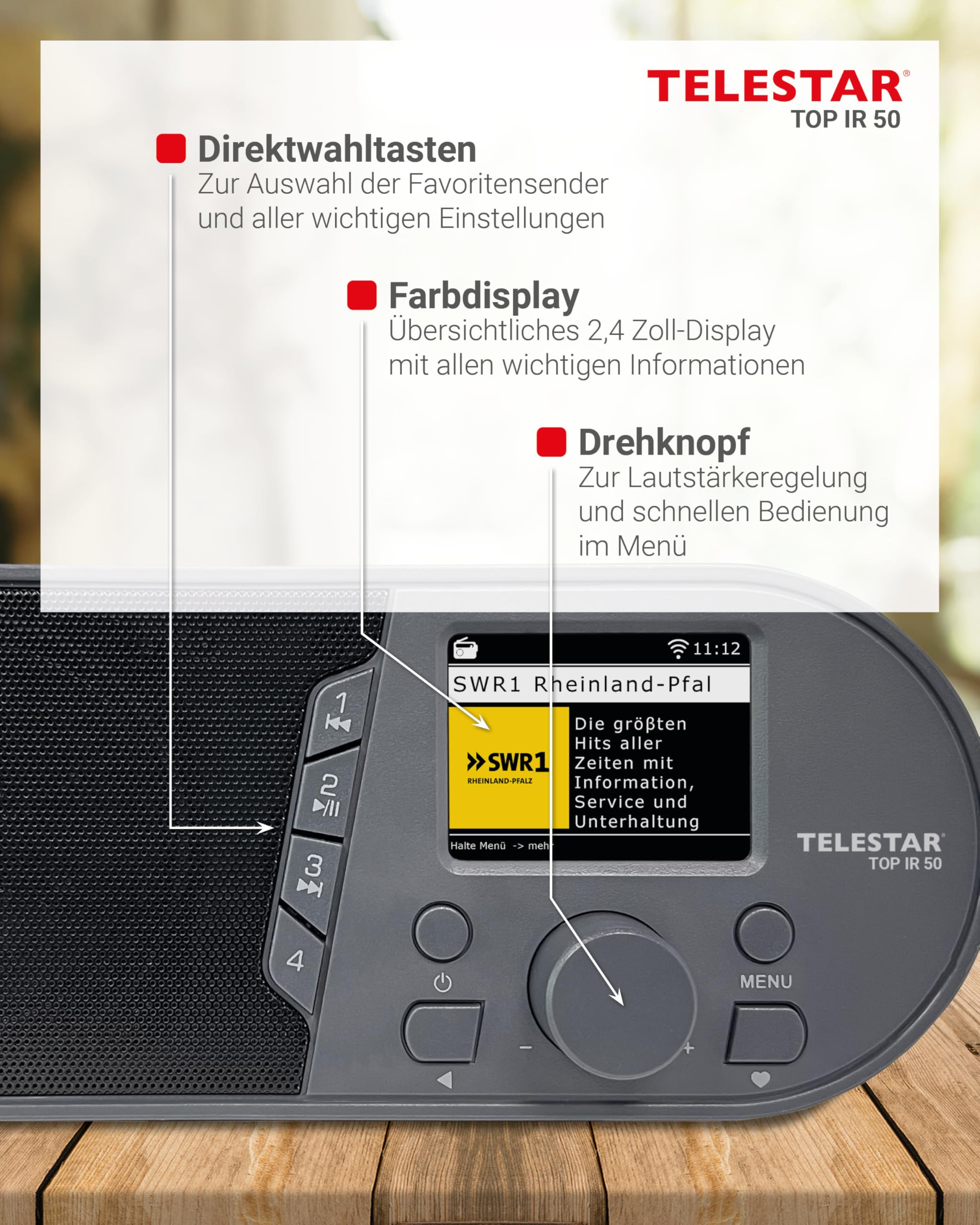 TELESTAR TOP IR 50 – Internetradio