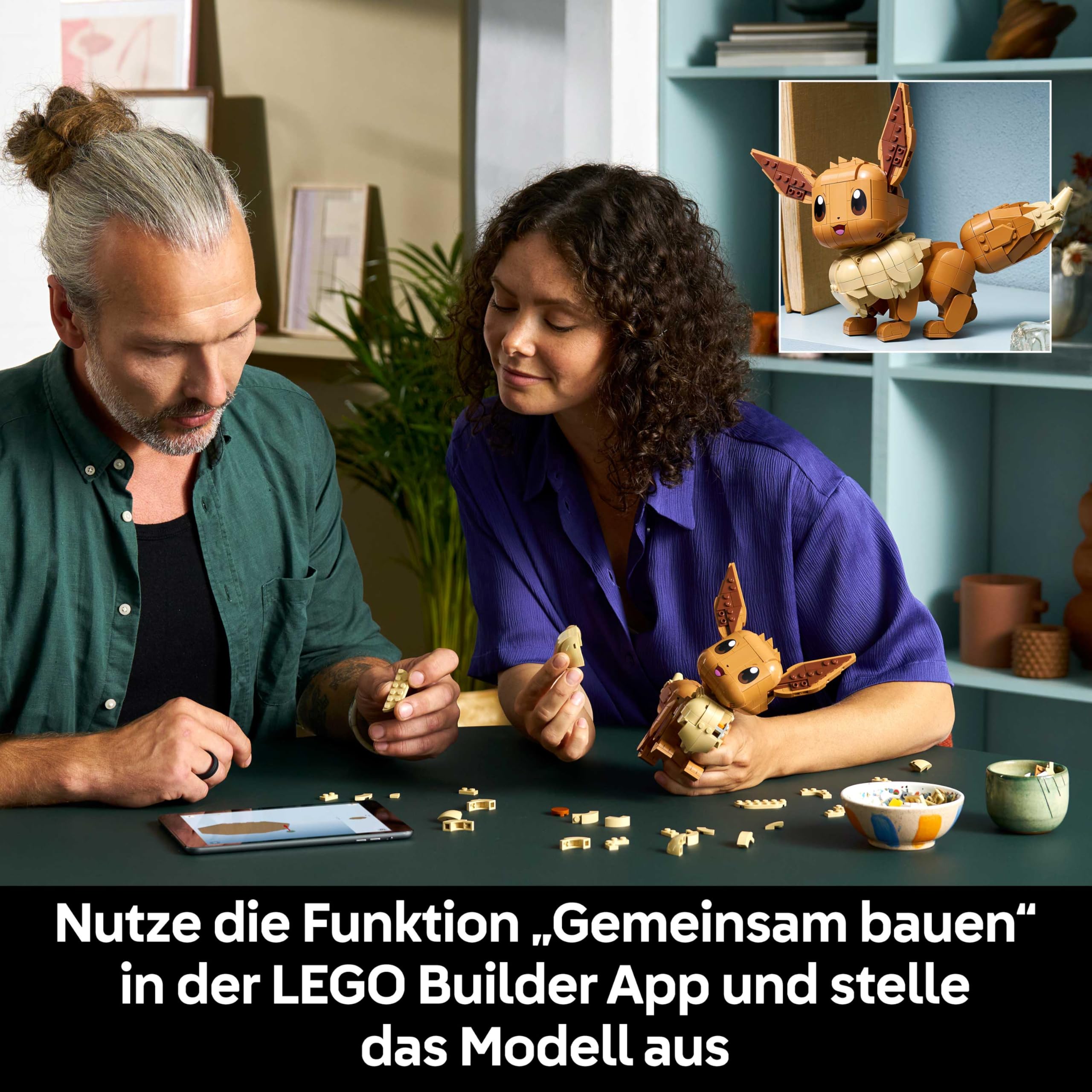 LEGO Pokémon Evoli Figur - Bauset für Erwachsene, 72151