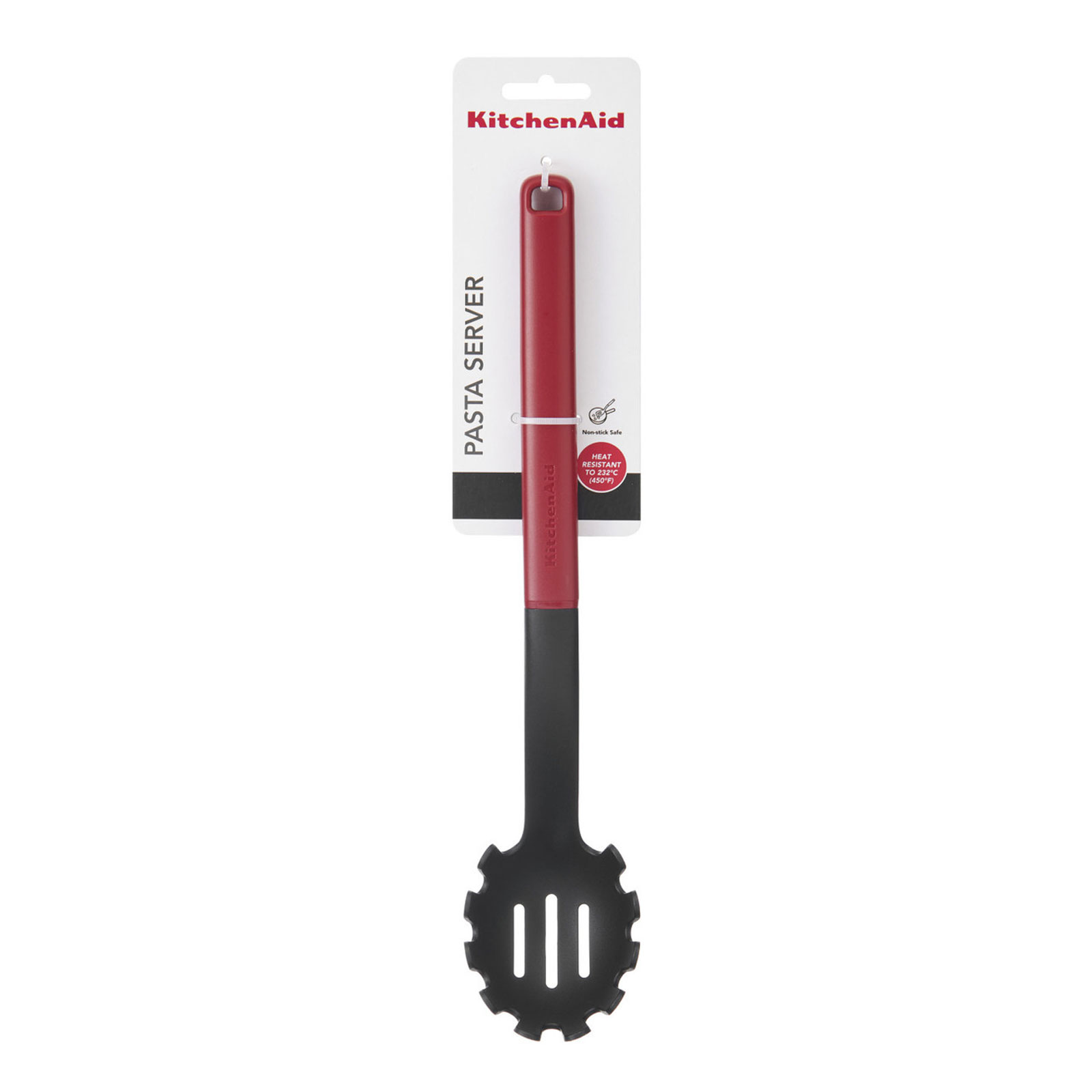 KitchenAid KHA005OHEREG Klassischer Pastalöffel, Empire-Rot